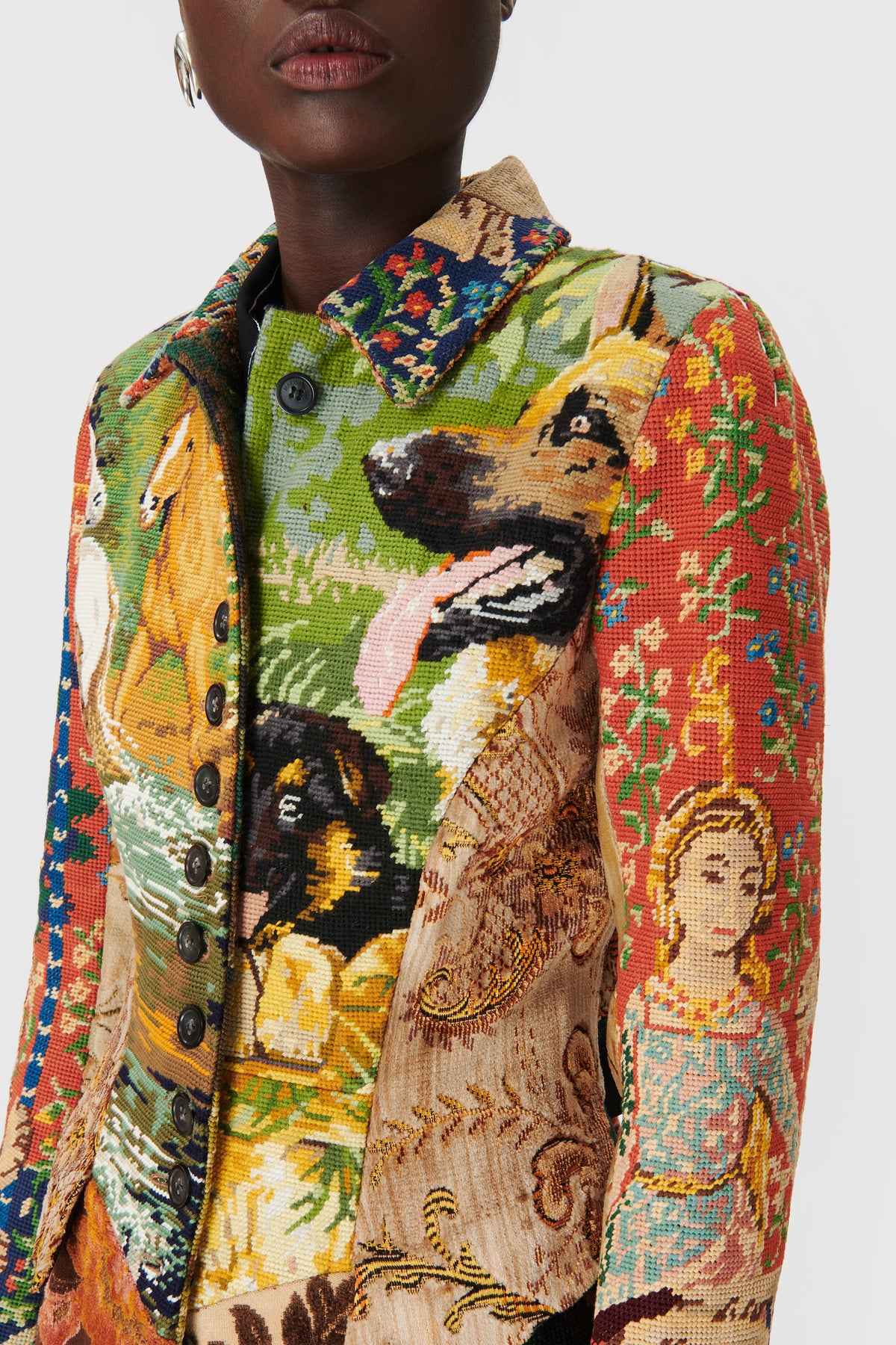 Printed Tapestries Tailored Coat, image 5 of 6