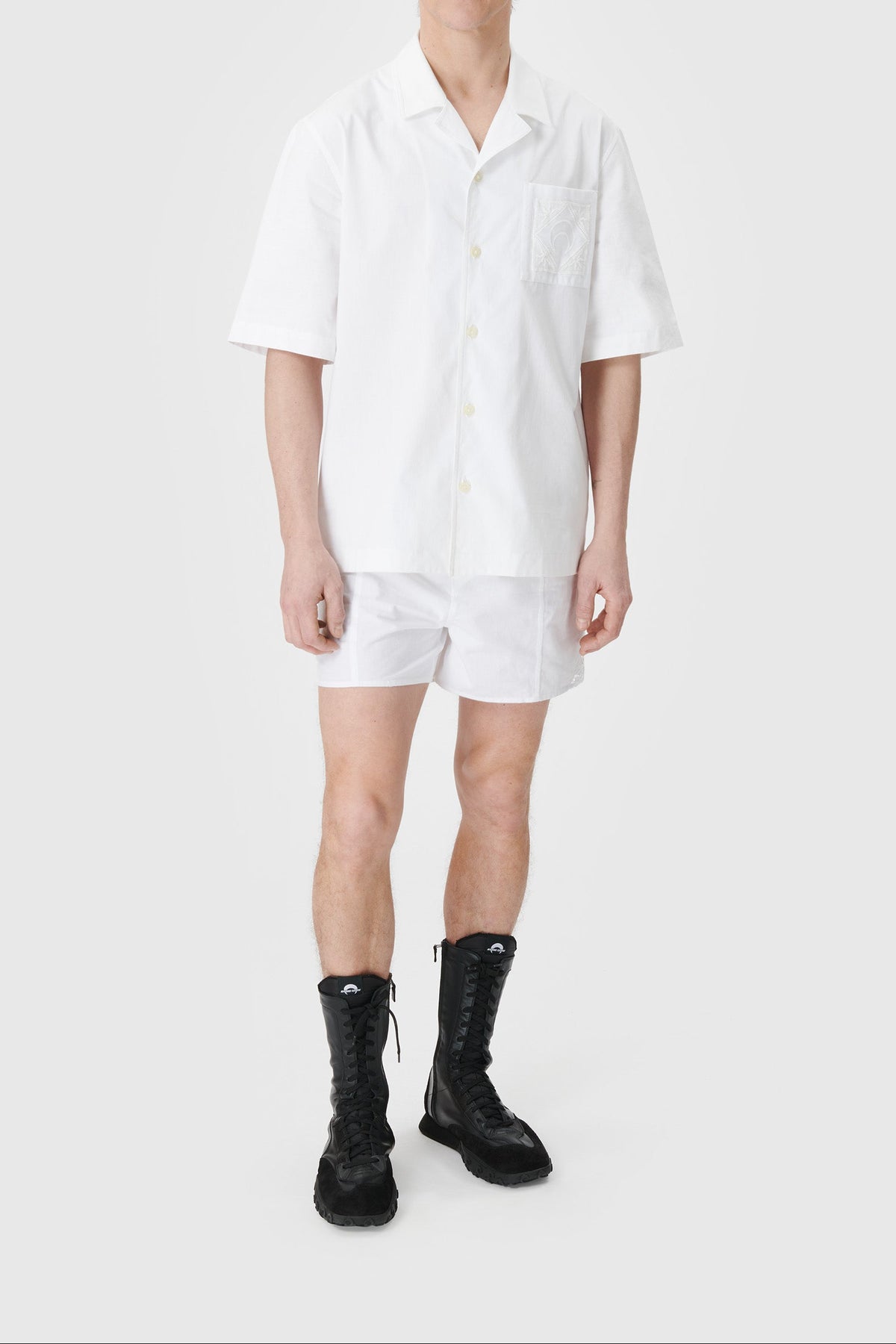 REGENERATED HOUSEHOLD LINEN BOWLING SHIRT