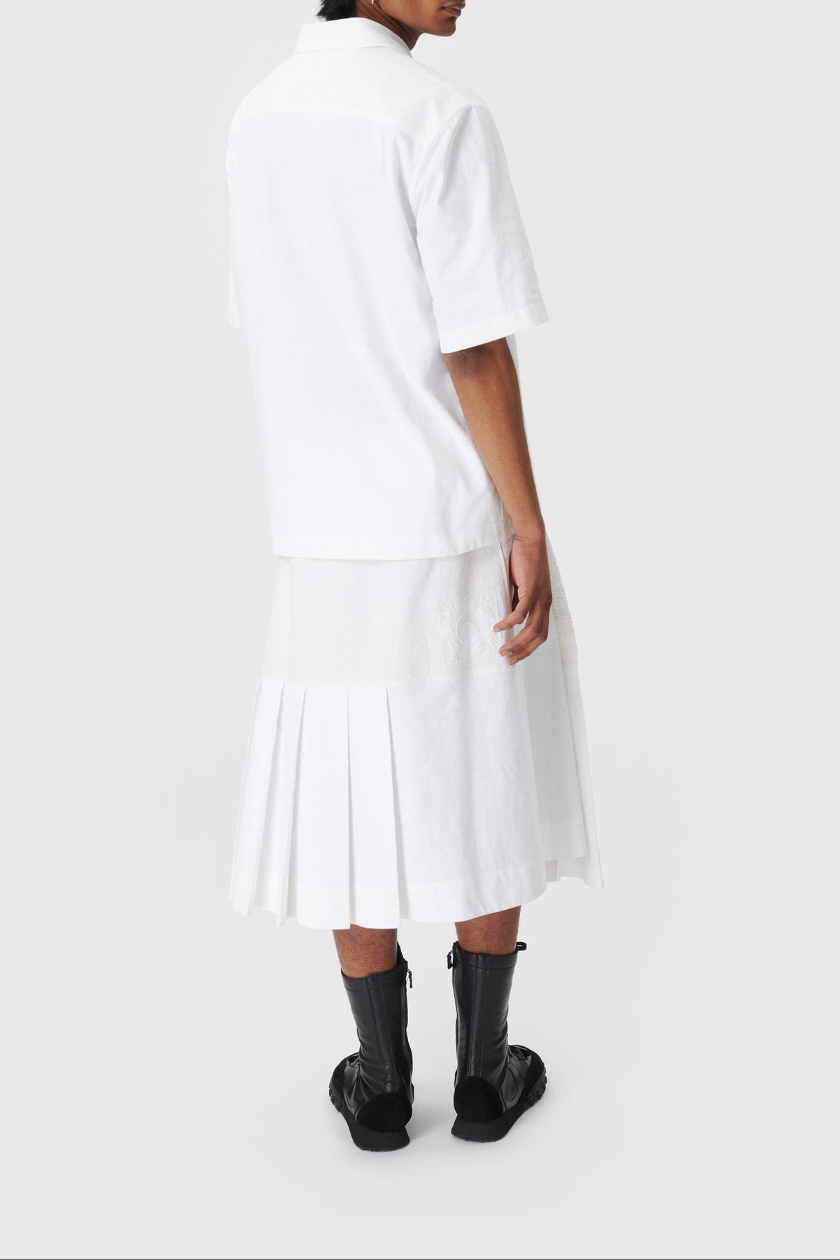 REGENERATED HOUSEHOLD LINEN BOWLING SHIRT, image 5 of 6