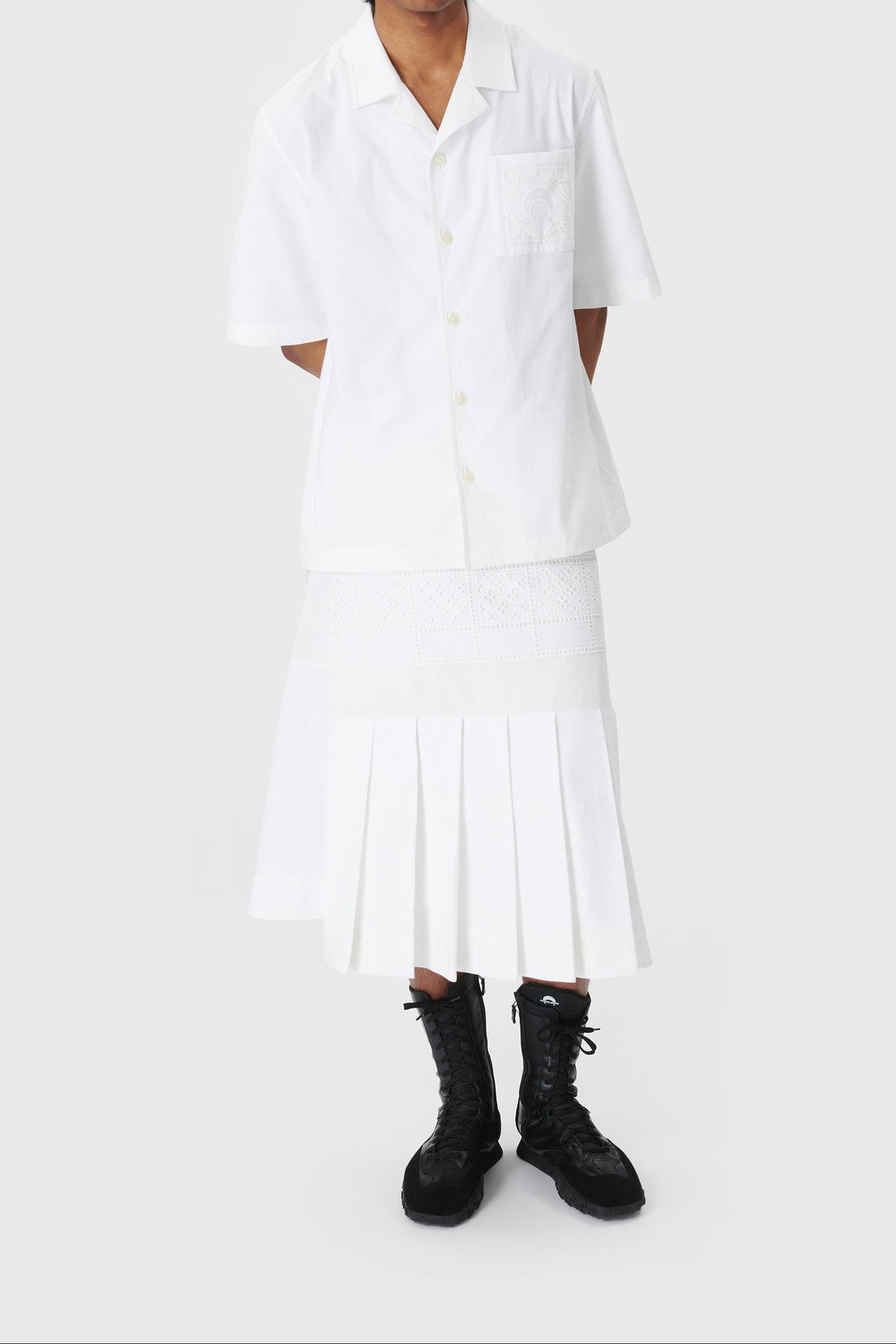 REGENERATED HOUSEHOLD LINEN BOWLING SHIRT, image 4 of 6