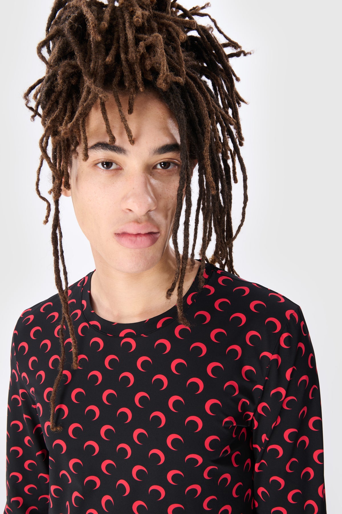 Moon Printed Jersey Second Skin Regular Top