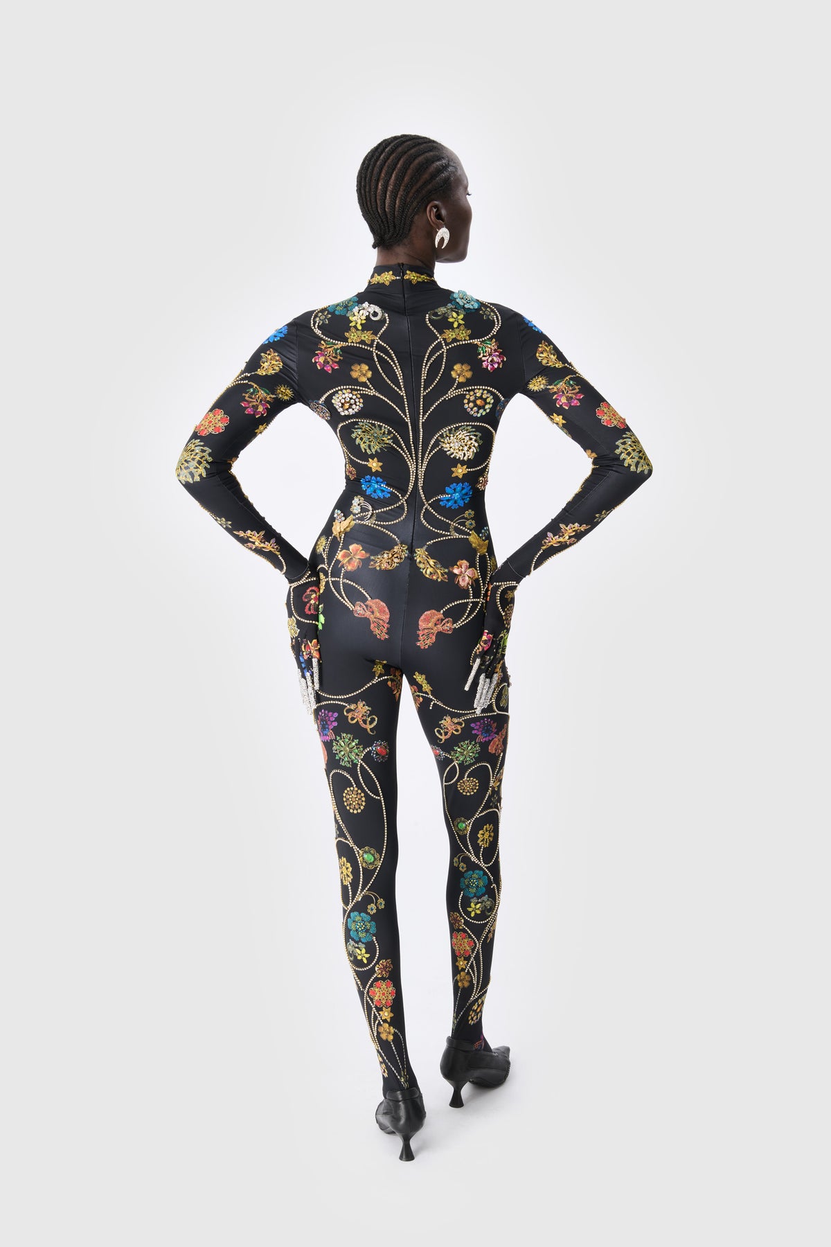 Jewelry couture catsuit