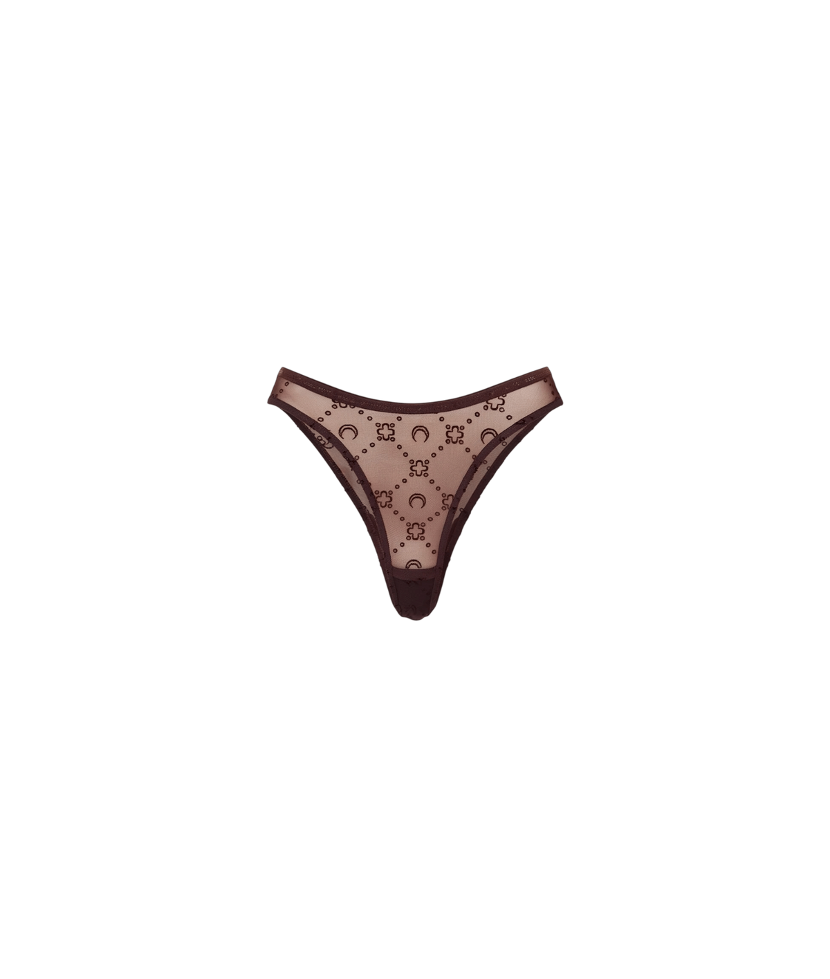 MOONOGRAM MESH FLOCK PANTIES