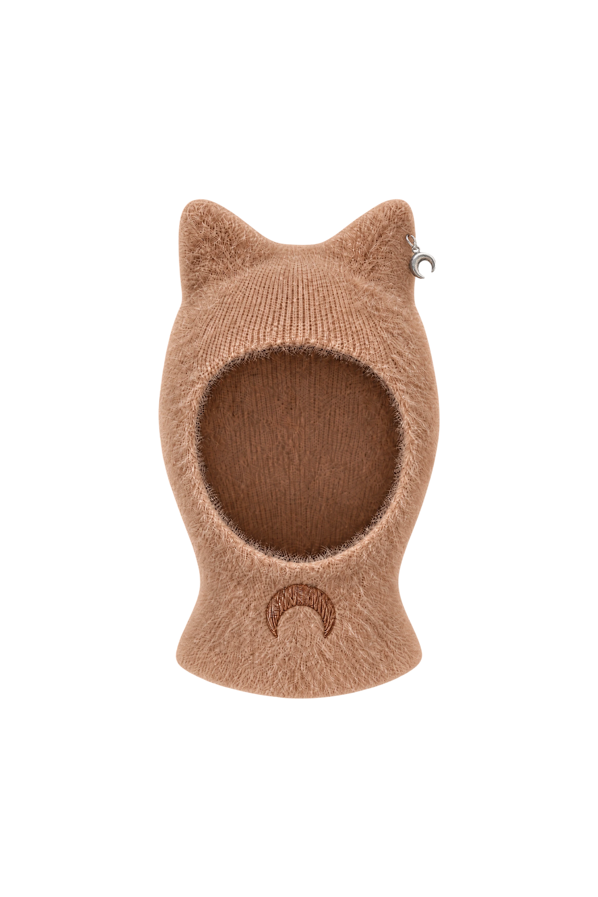 FLUFFY JACQUARD KNIT BALACLAVA