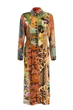Printed Tapestries Tailored Coat