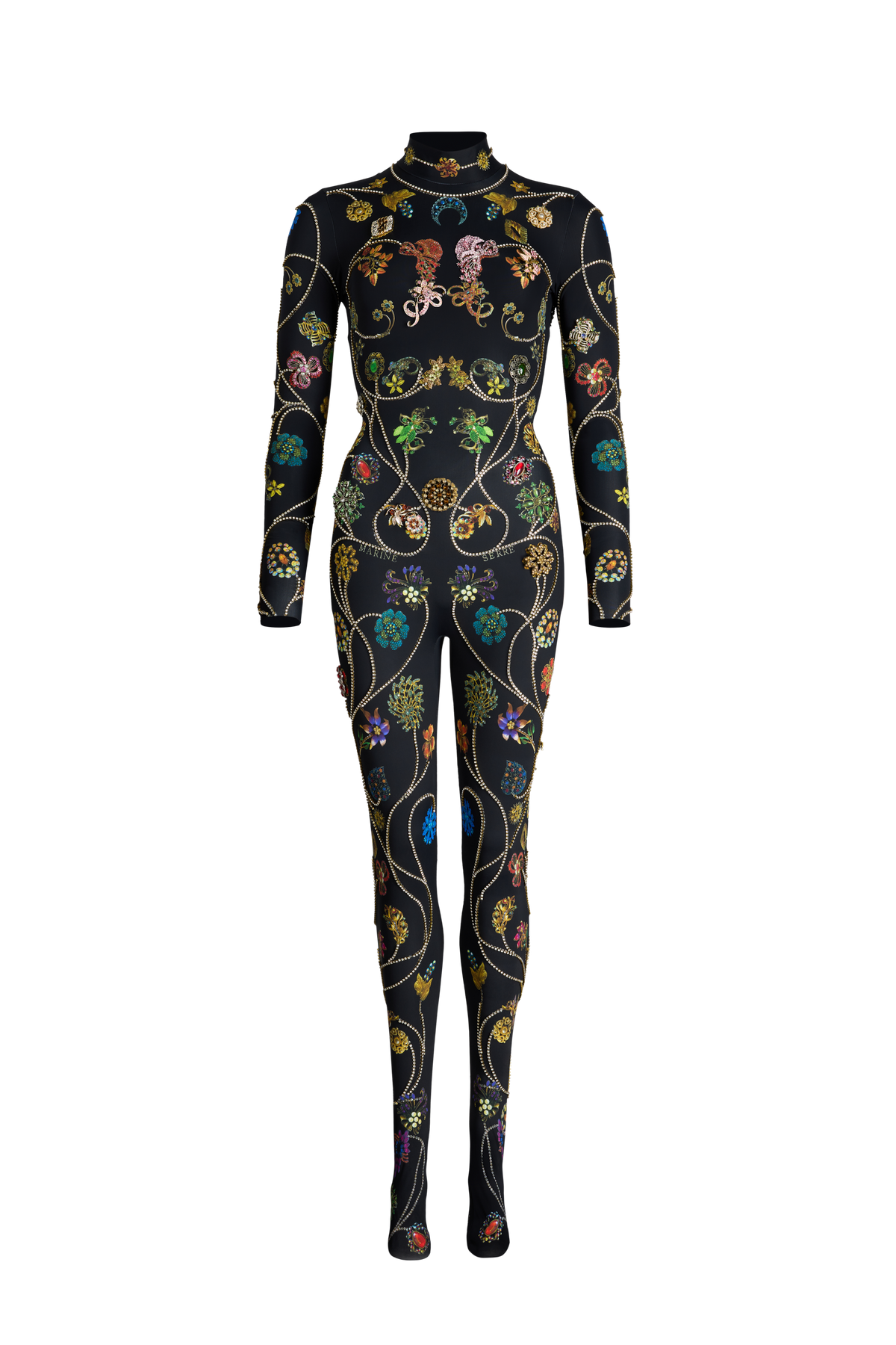 Jewelry couture catsuit