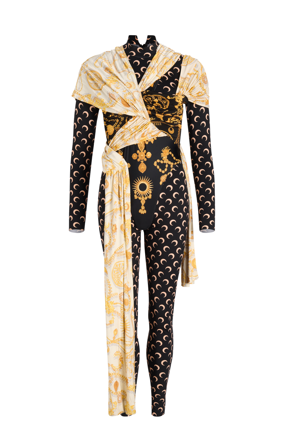 Ornament Jewelry Wrap Jumpsuit