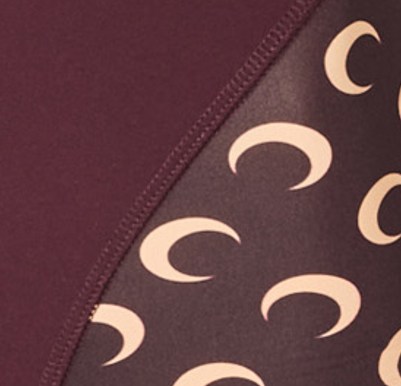 DEEP MAHOGANY ATHLEISURE WITH MOON PRINT