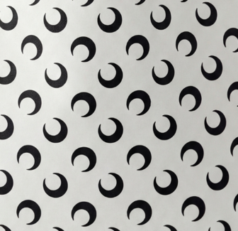 All over moon white/black TPU