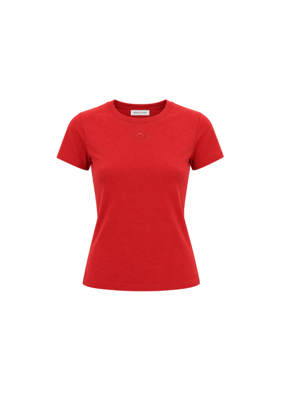 MOON LOGO RIBBED BABY FIT T-SHIRT