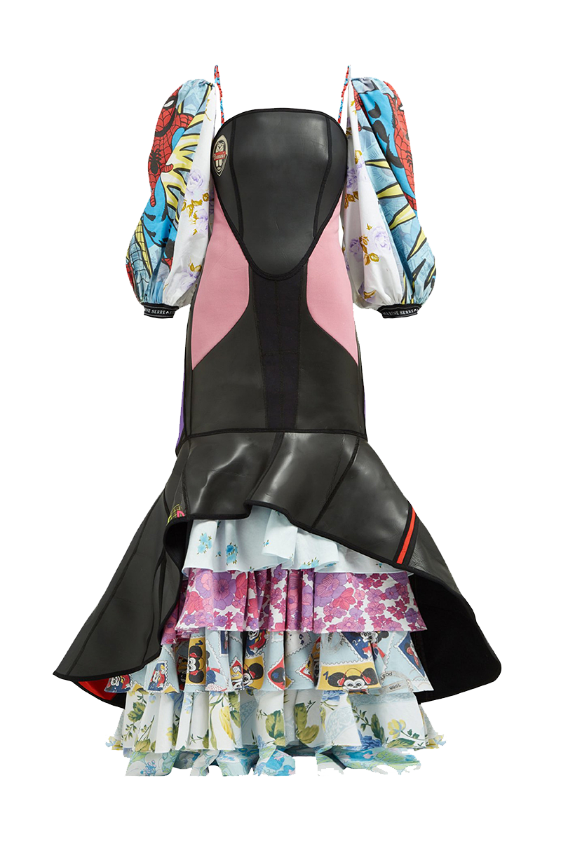 Scuba and Bedsheets Hybrid Sirène Gown