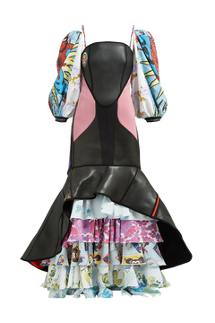 Scuba and Bedsheets Hybrid Sirène Gown