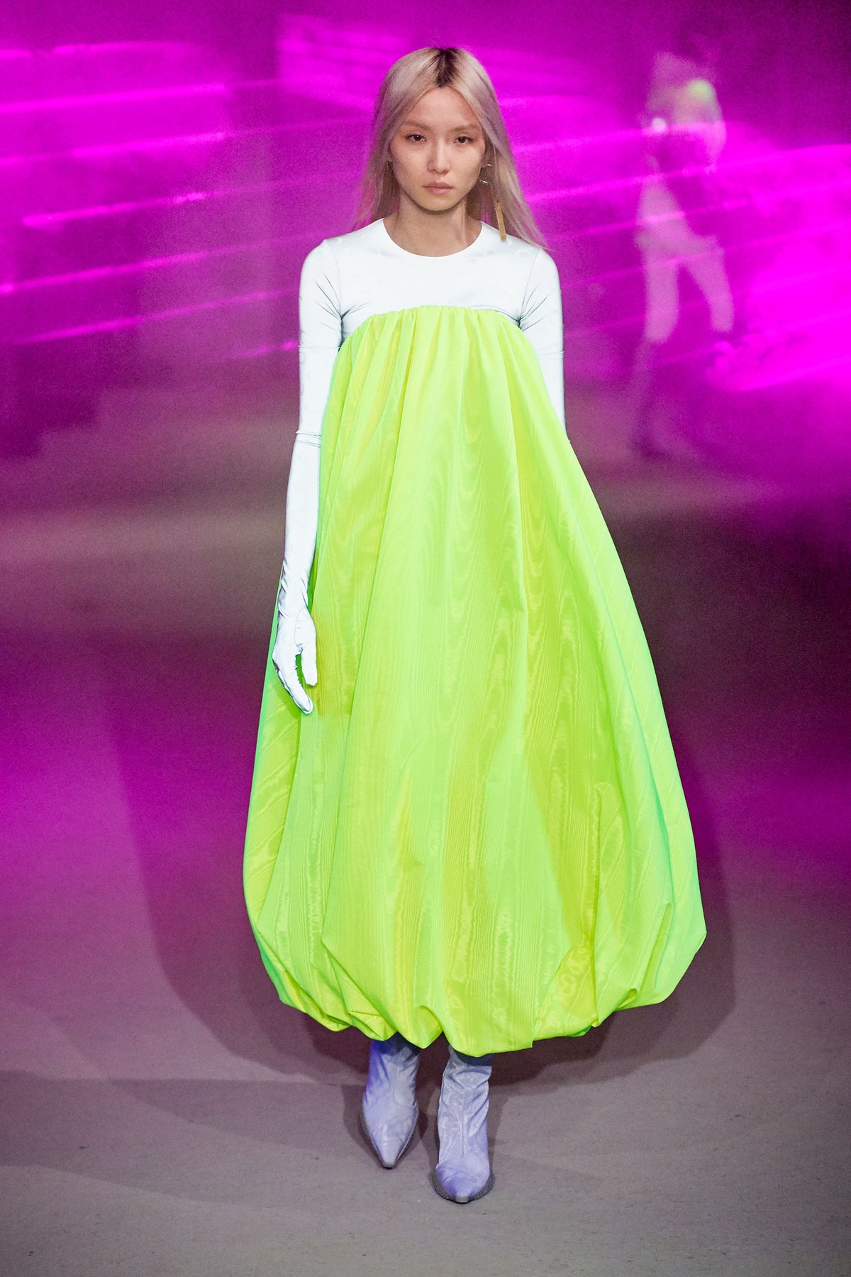 Fluorescent Moire High-Vis Dress