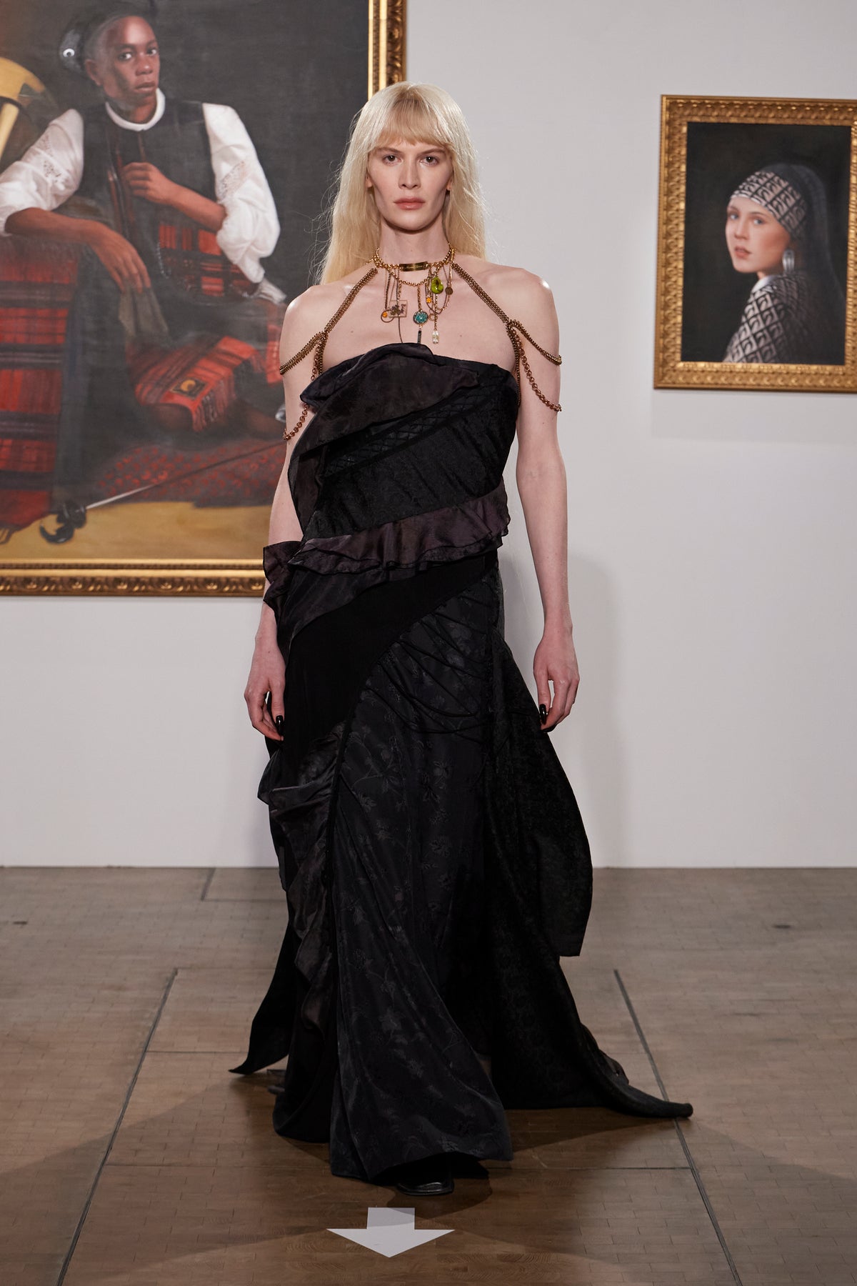 Laced Up Arthropoda Tourbillon Couture Gown