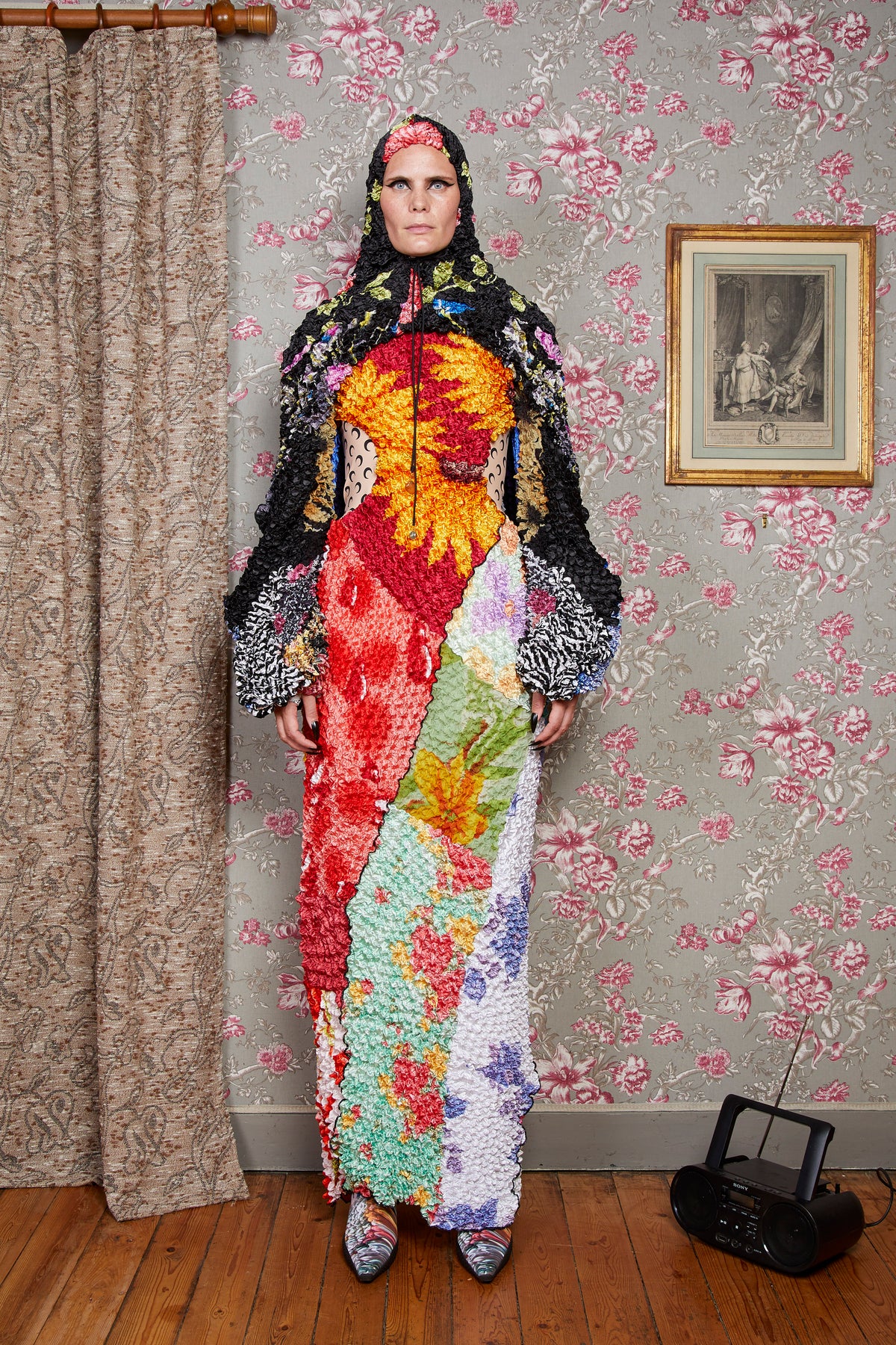 Hooded Popcorn Hybrid Gown