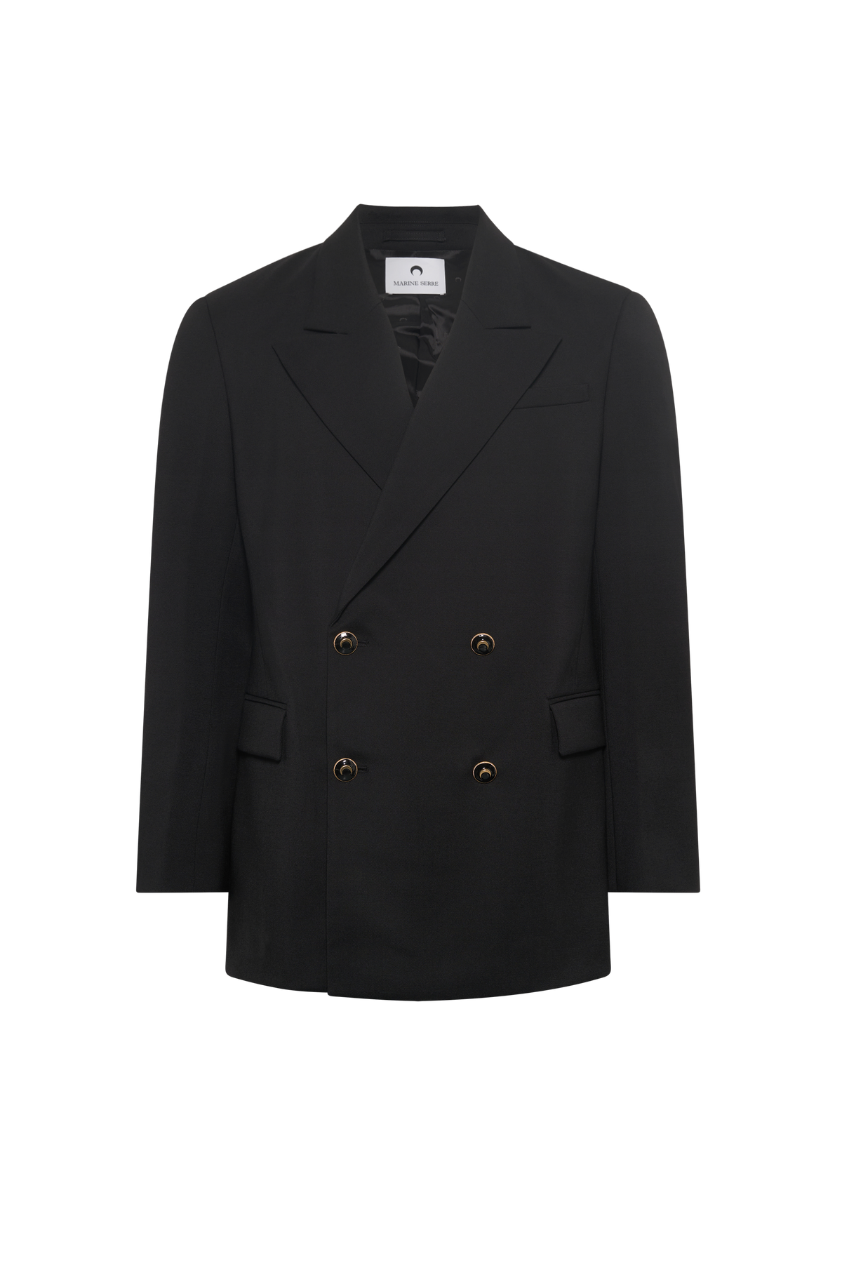 Virgin Wool Twill Fitted Jacket
