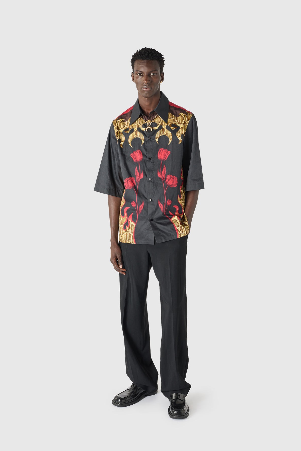 Pantalon tailleur ceinturé en serge de laine, image 8 sur 9