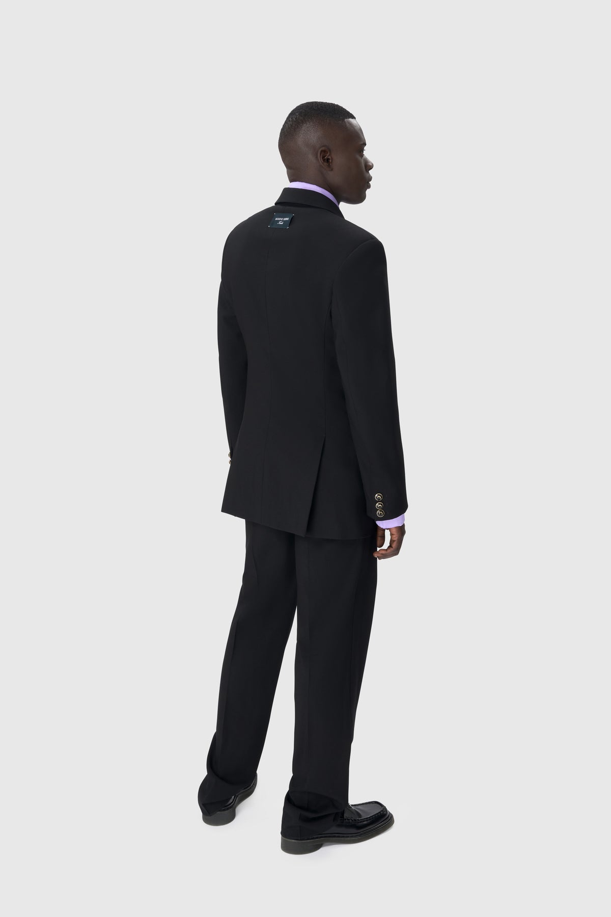 Virgin Wool Twill Fitted Jacket, image 4 of 5