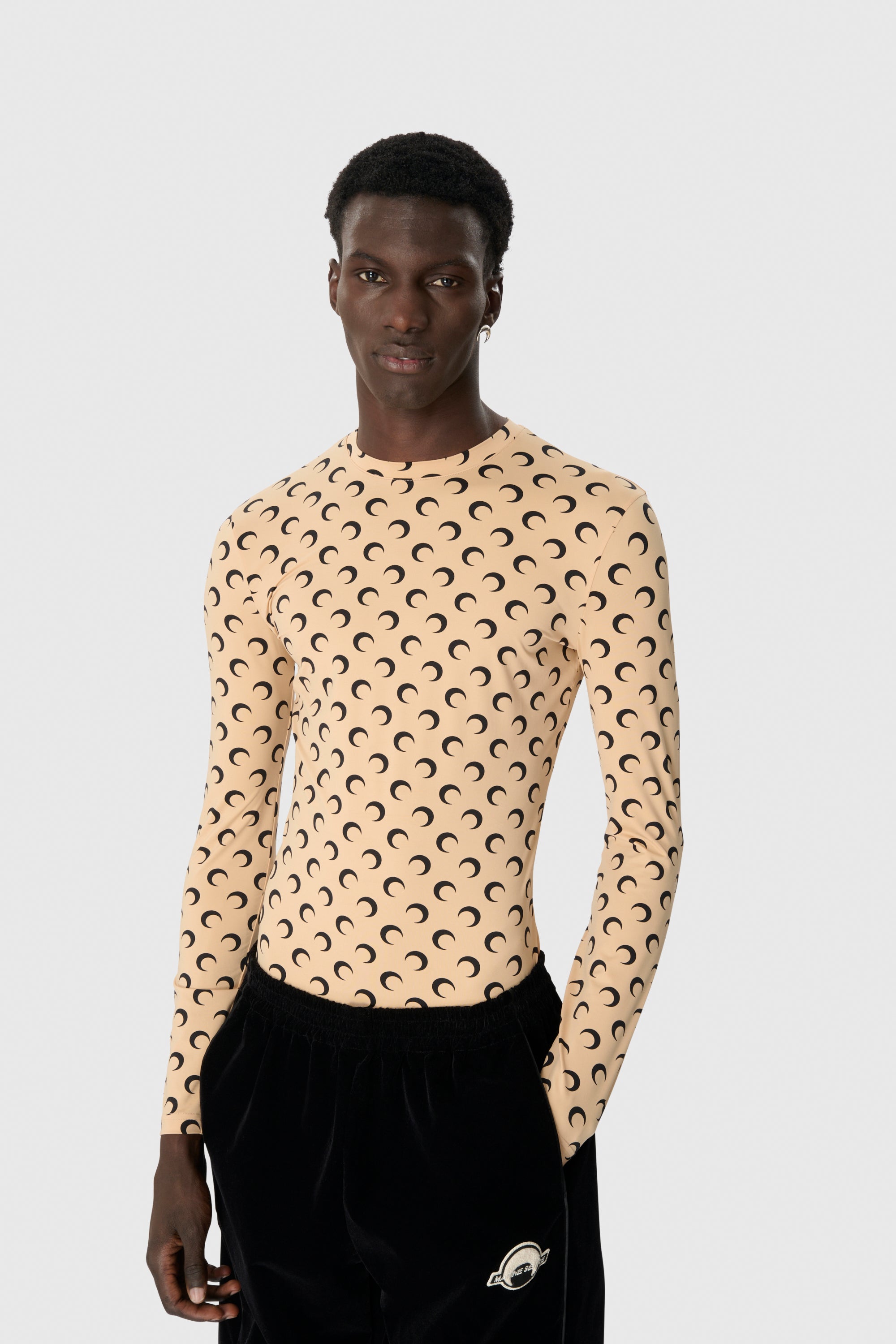 Regenerated All Over Moon Jersey Second Skin Top – Marine Serre