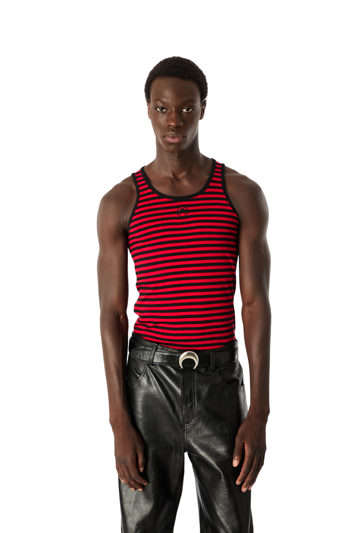 MOON LOGO STRIPES JERSEY TANK TOP