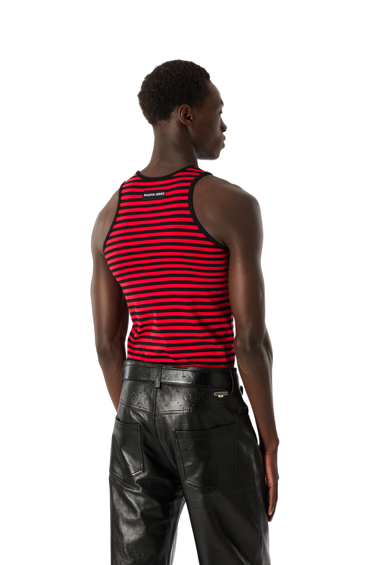 MOON LOGO STRIPES JERSEY TANK TOP