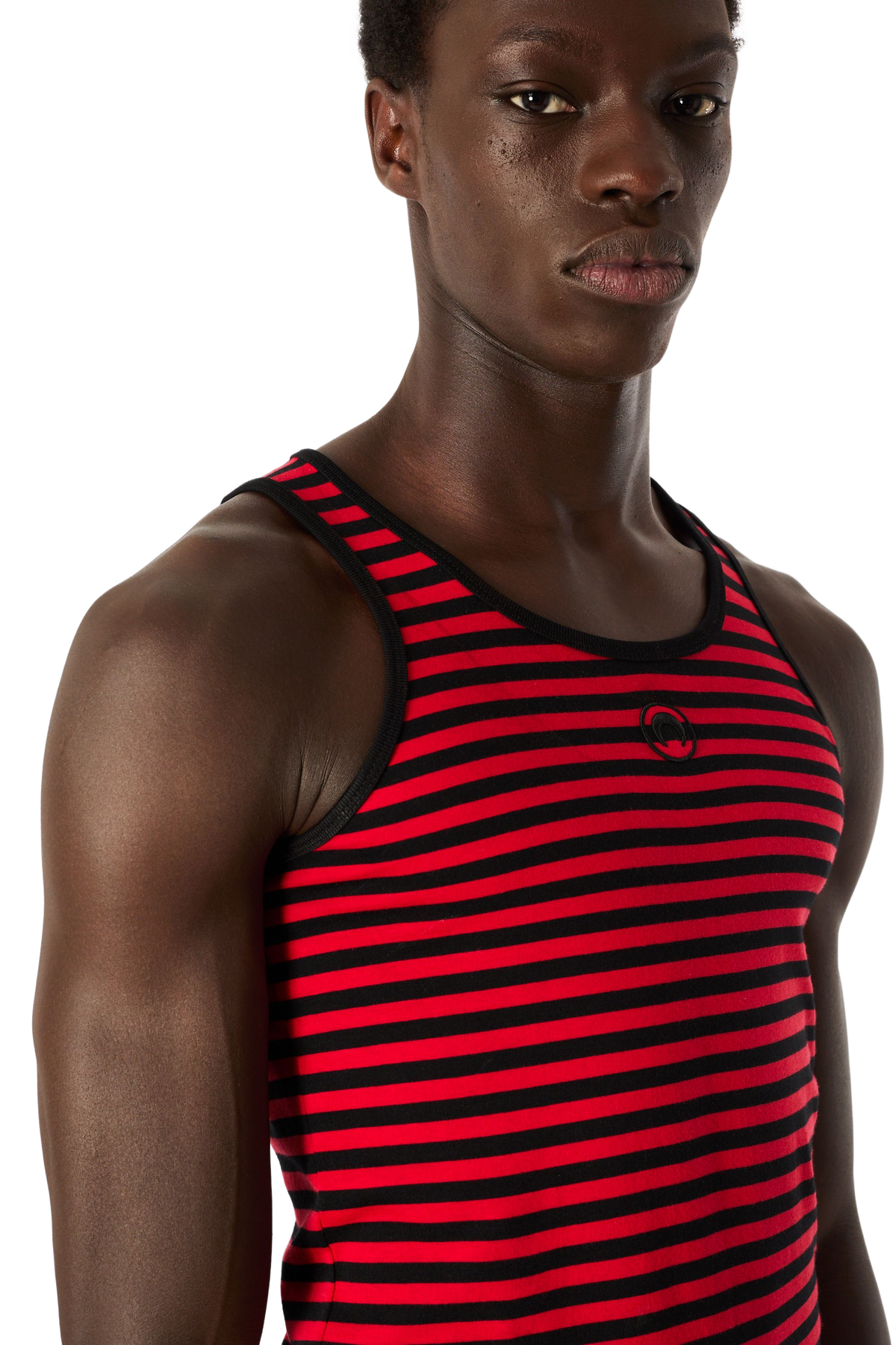 MOON LOGO STRIPES JERSEY TANK TOP