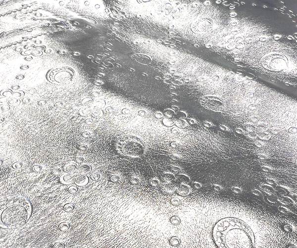 Embossed Leather Silver