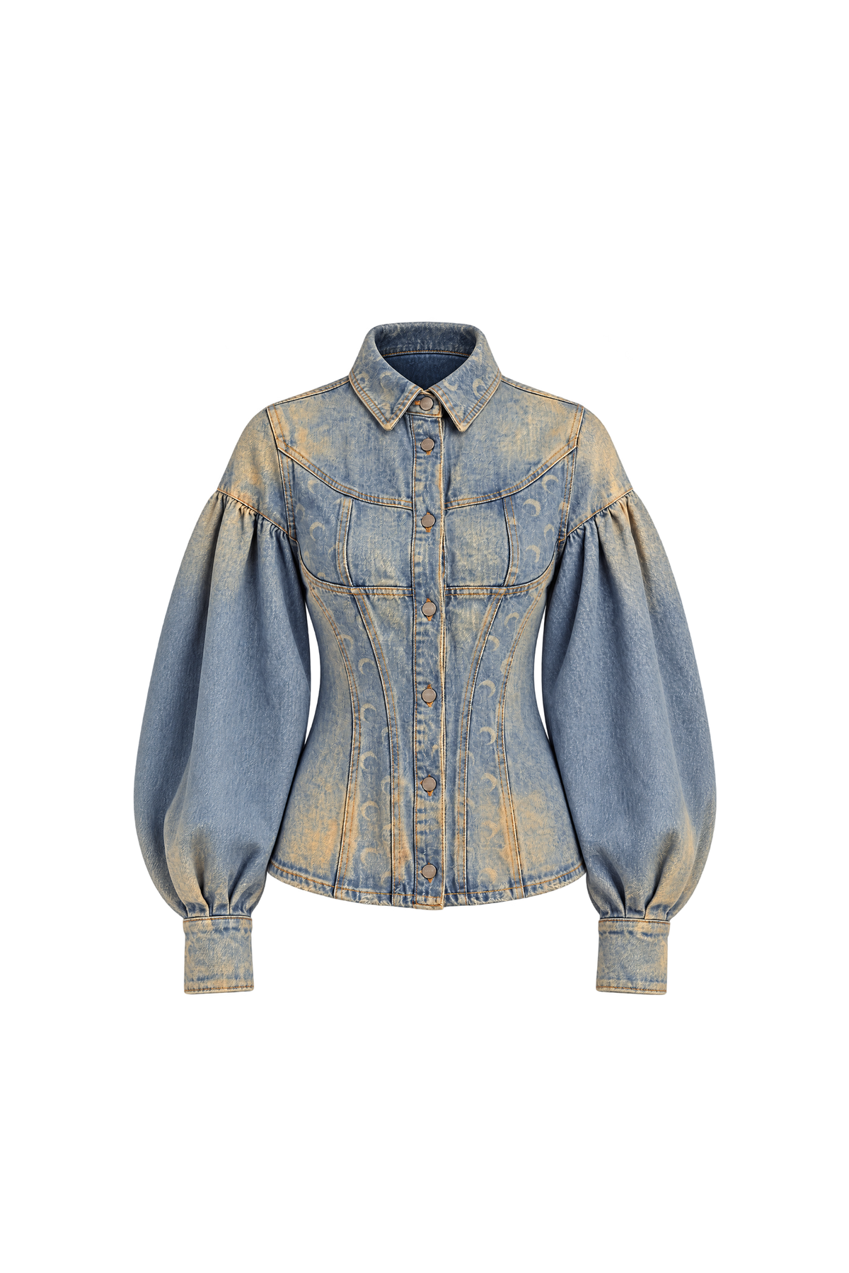 MOON LASER SAND WASH DENIM LS SHIRT