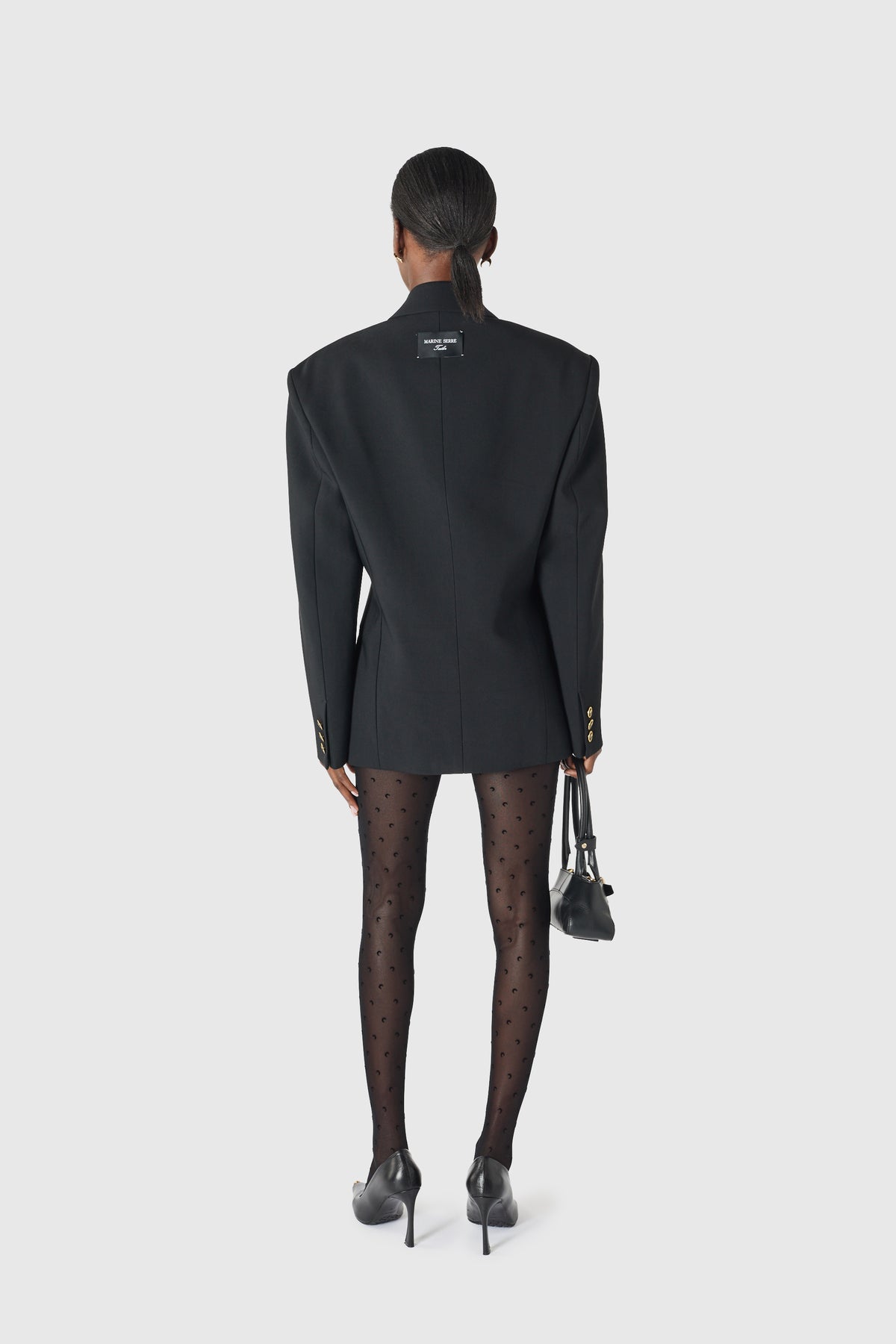 Tailored wool serge gold buttons jacket, image 4 of 9