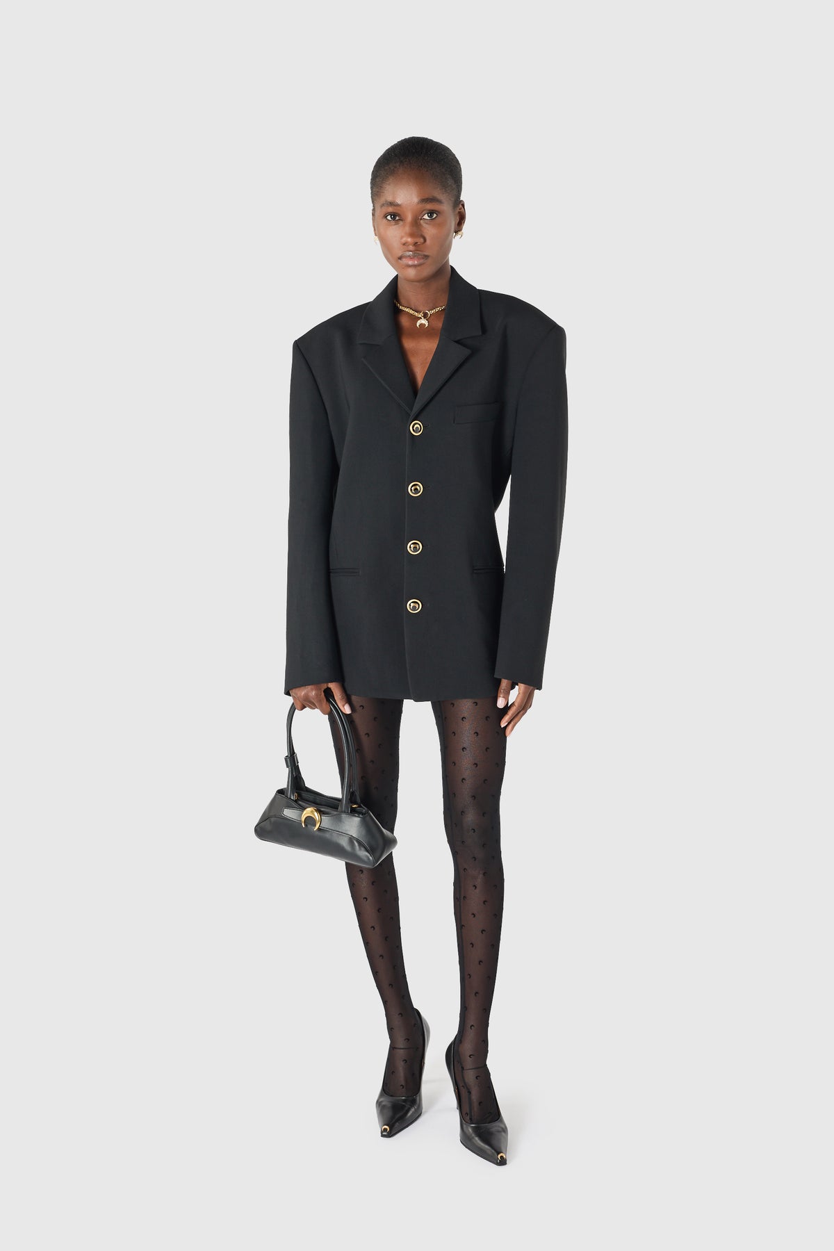 Tailored wool serge gold buttons jacket, image 5 of 9
