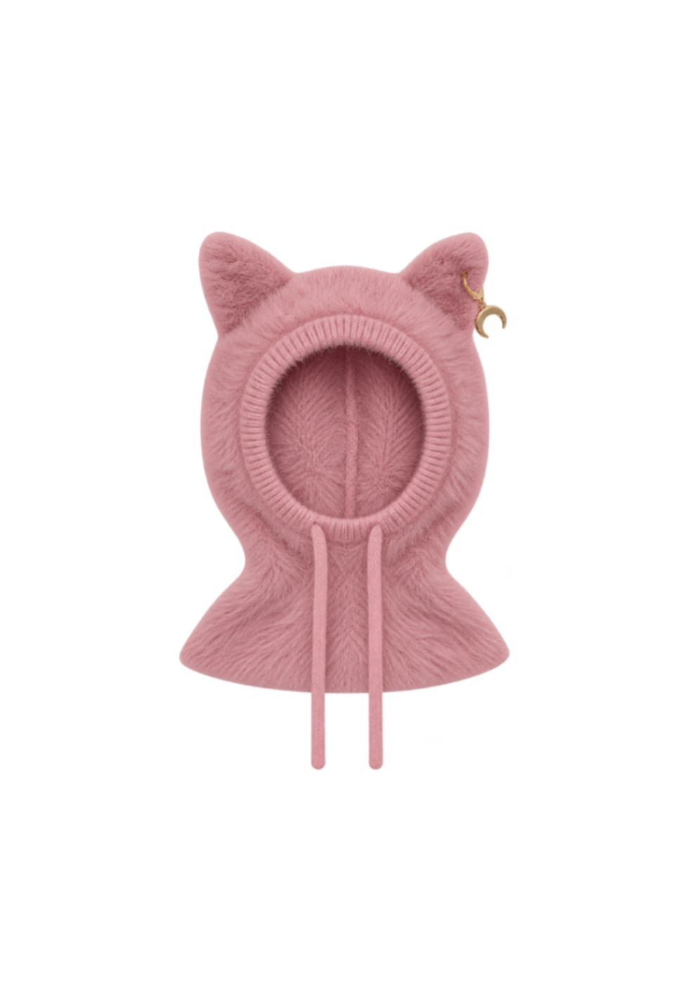 FLUFFY JACQUARD KNIT BALACLAVA