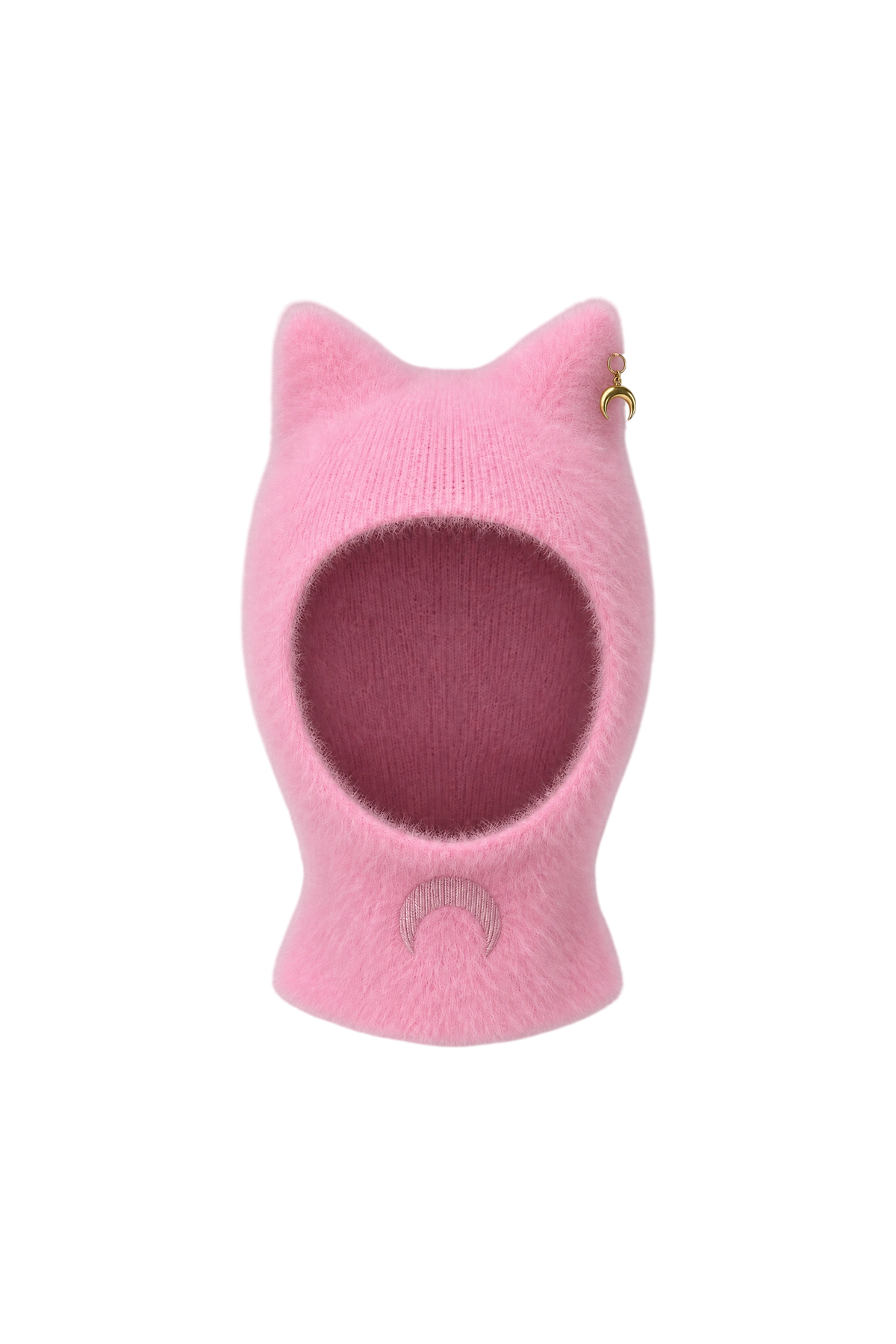 FLUFFY JACQUARD KNIT BALACLAVA