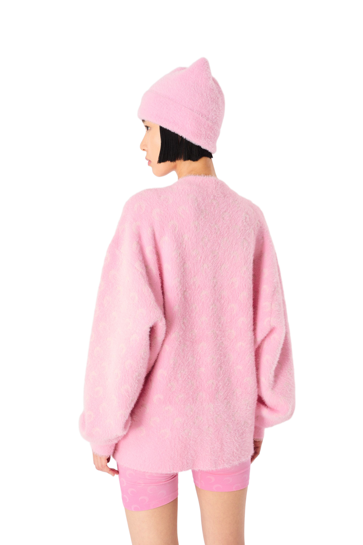 FLUFFY MOON JACQUARD KNIT LONG SLEEVES CARDIGAN, image 3 of 14