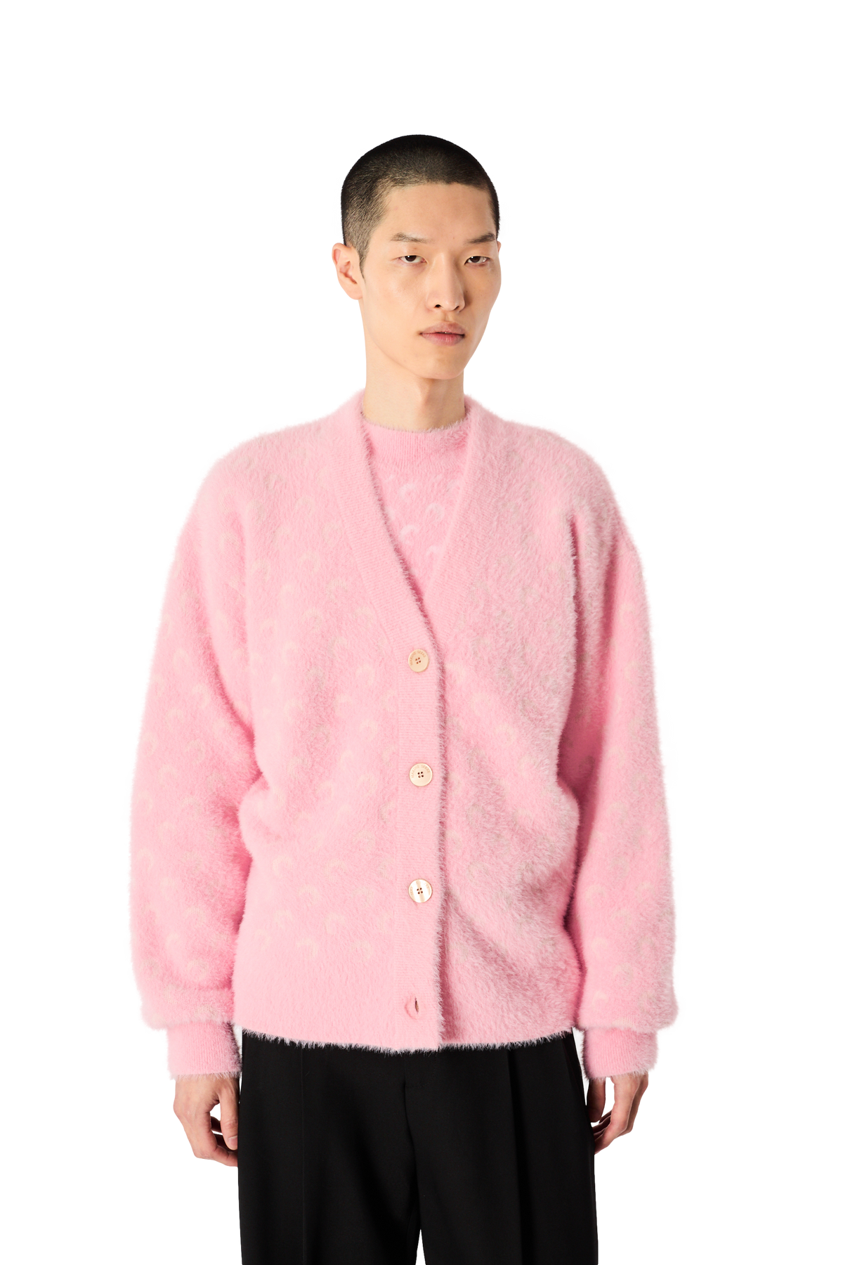 FLUFFY MOON JACQUARD KNIT LONG SLEEVES CARDIGAN, image 8 of 14