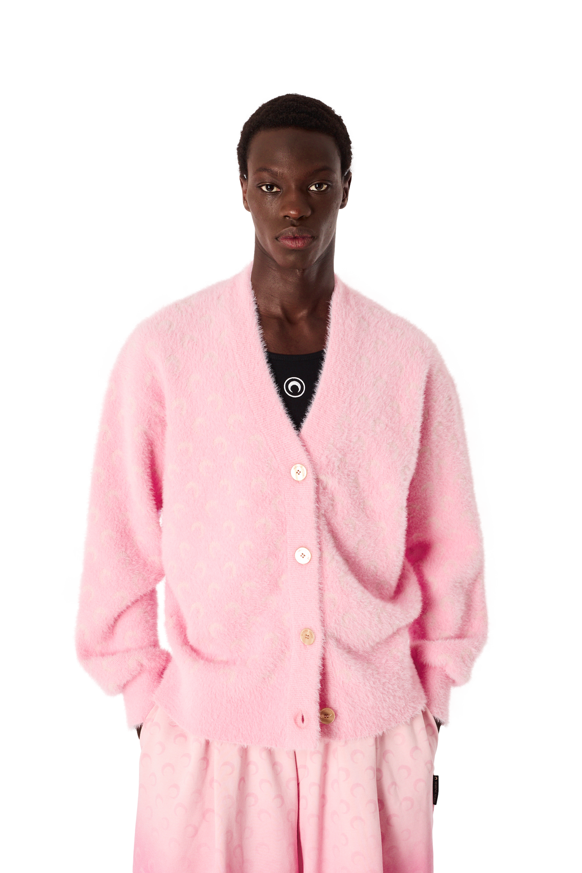 FLUFFY MOON JACQUARD KNIT LONG SLEEVES CARDIGAN, image 11 of 14
