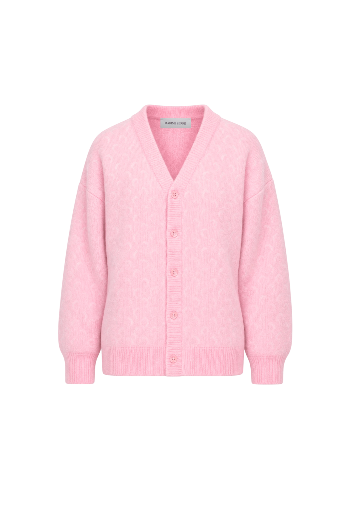 FLUFFY MOON JACQUARD KNIT LONG SLEEVES CARDIGAN