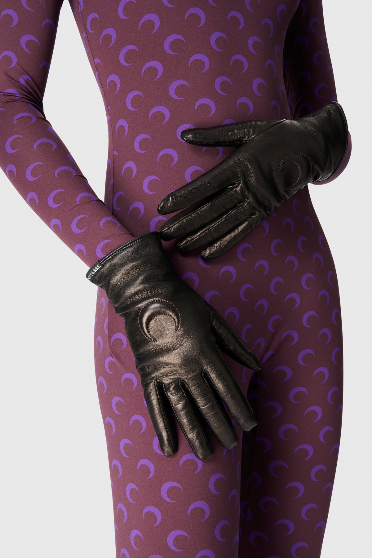 MOON LOGO LEATHER SHORT GLOVES