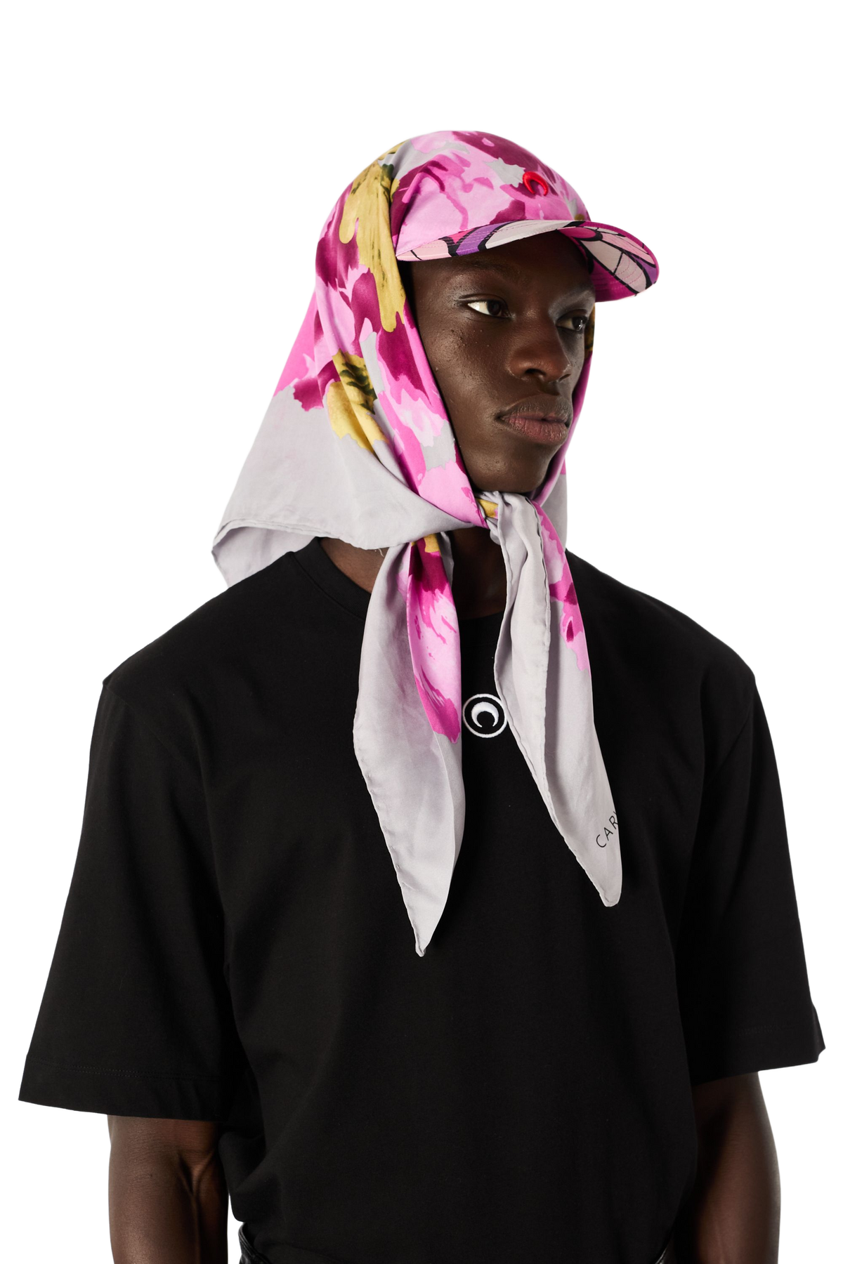 UPCYCLED SILK SCARVES VEILED CAP