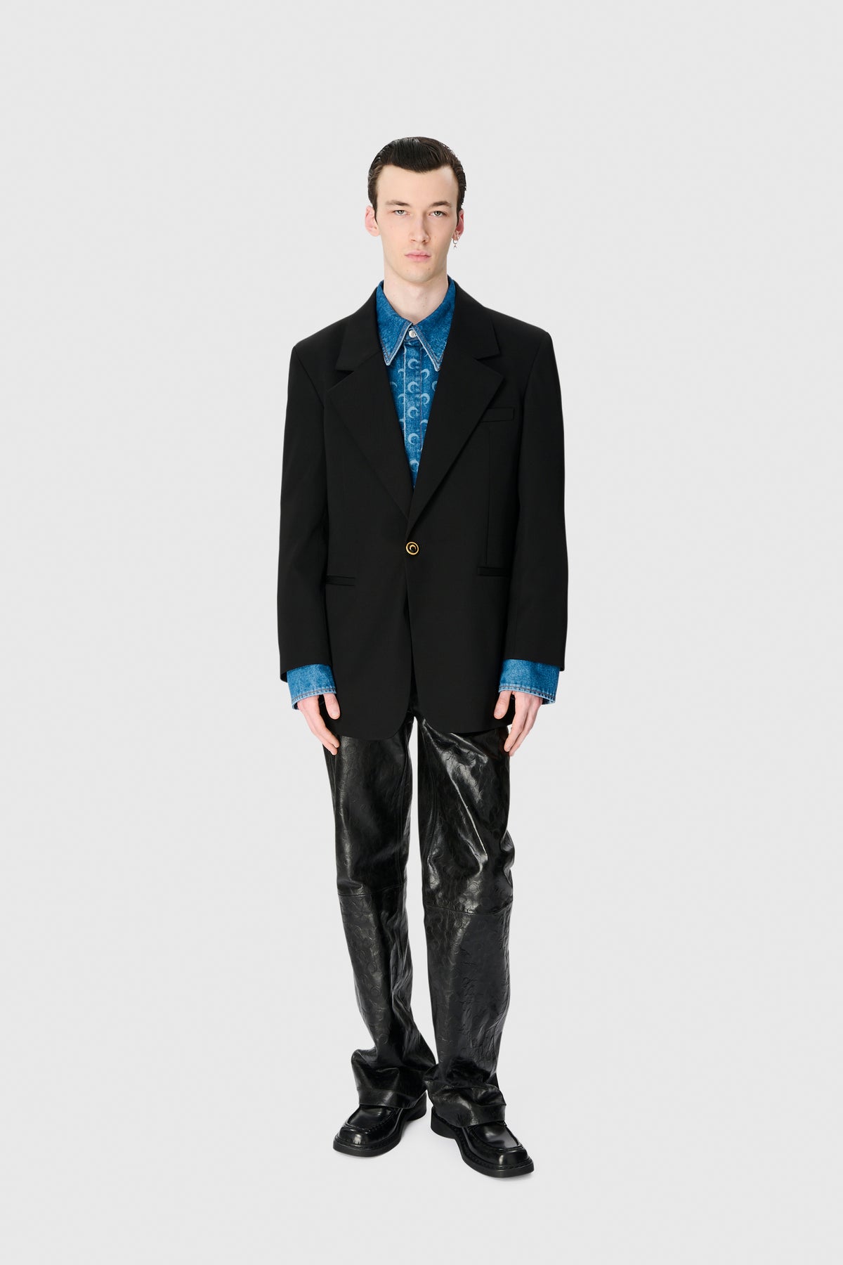 VIRGIN WOOL TWILL BOXY BLAZER, image 7 of 8