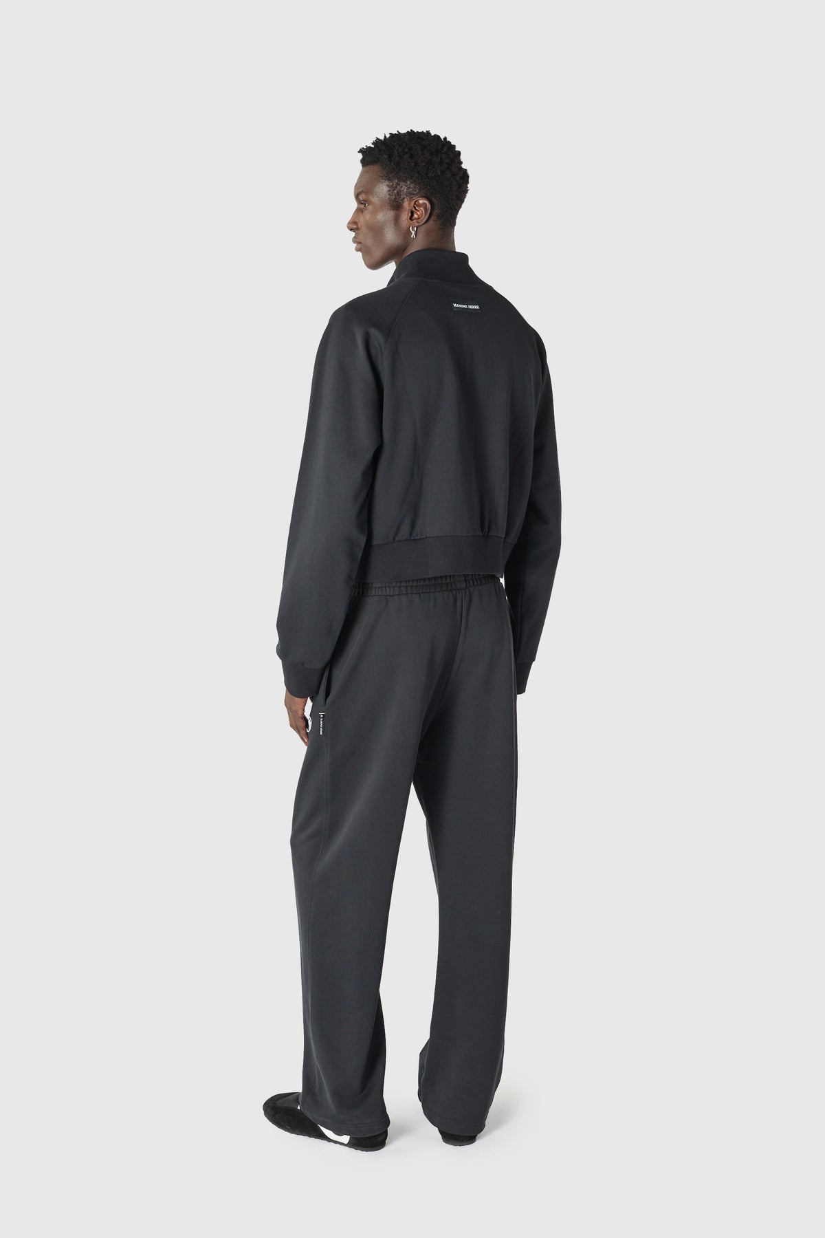 Moon logo zipped sweatshirt organic cotton