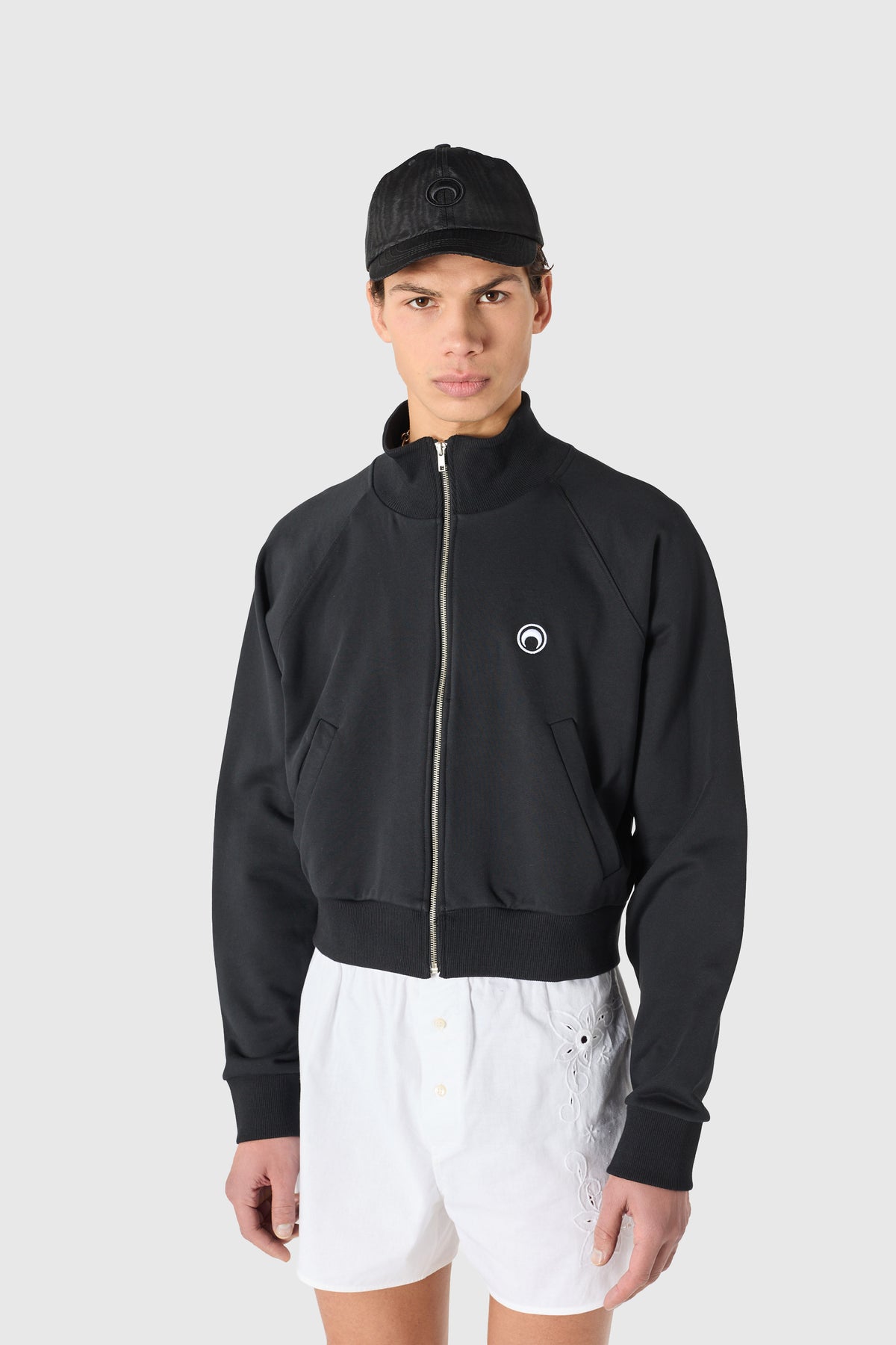 Moon logo zipped sweatshirt organic cotton, image 8 of 10