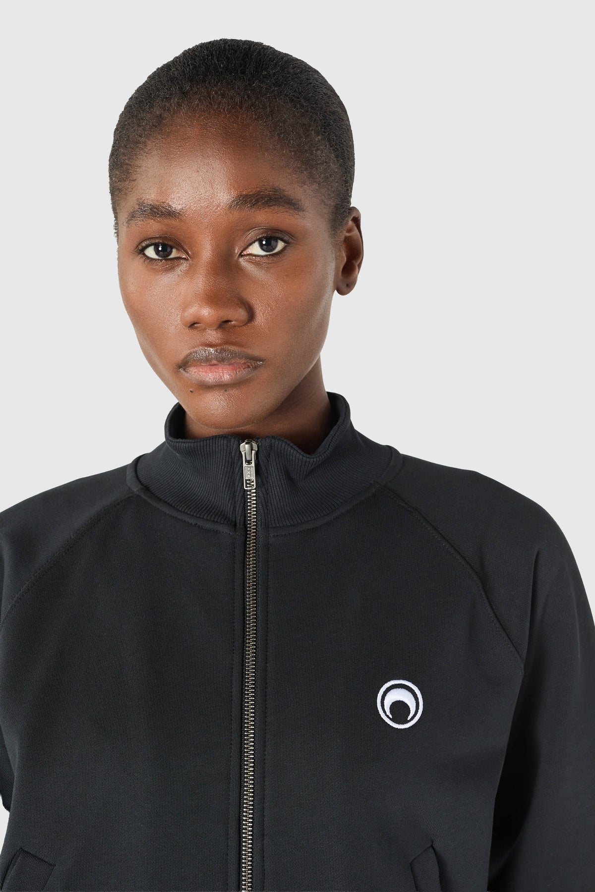 Moon logo zipped sweatshirt organic cotton, image 5 of 10