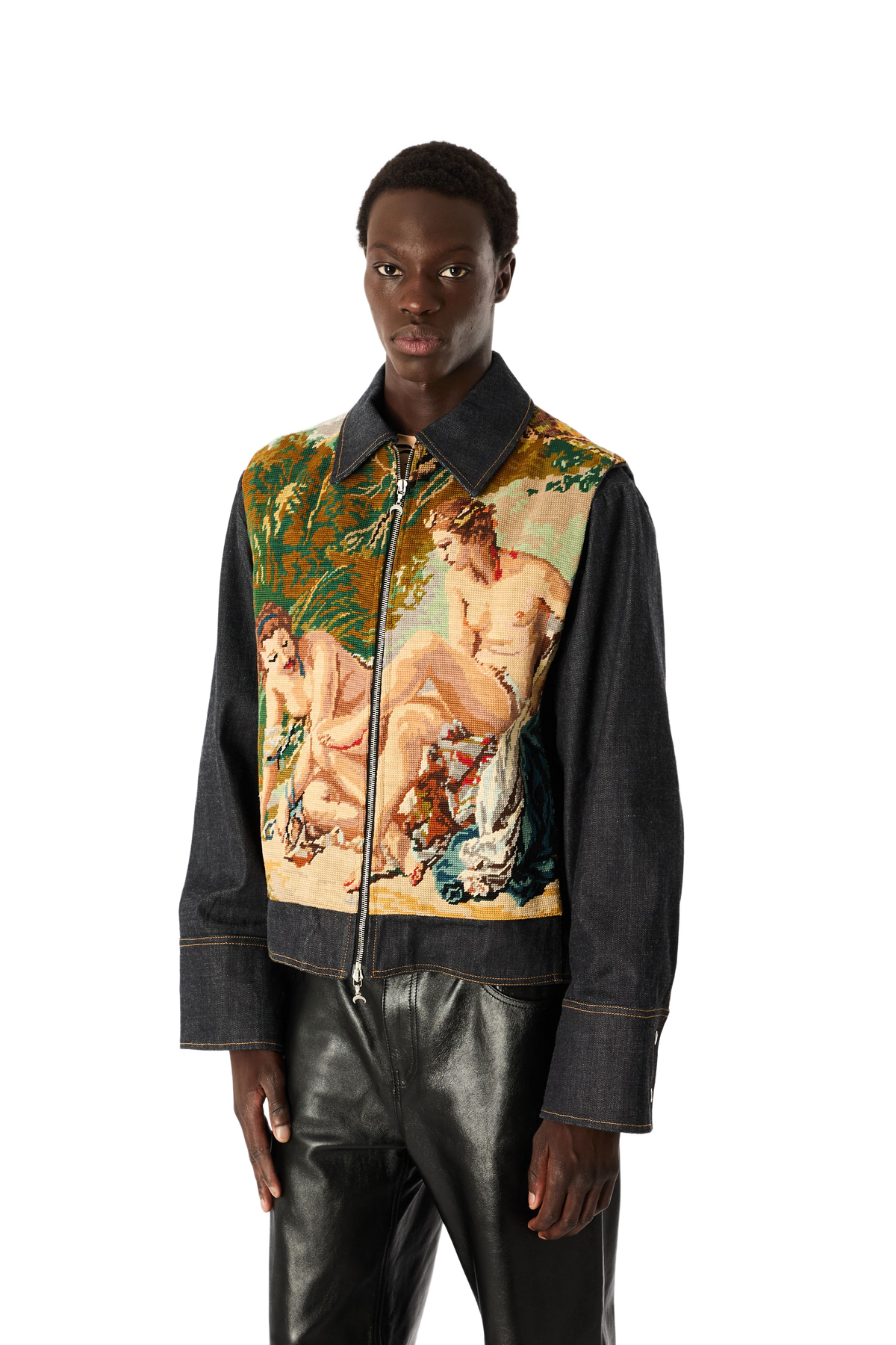 UPC CANEVAS RAW DENIM BLOUSON, image 6 of 10