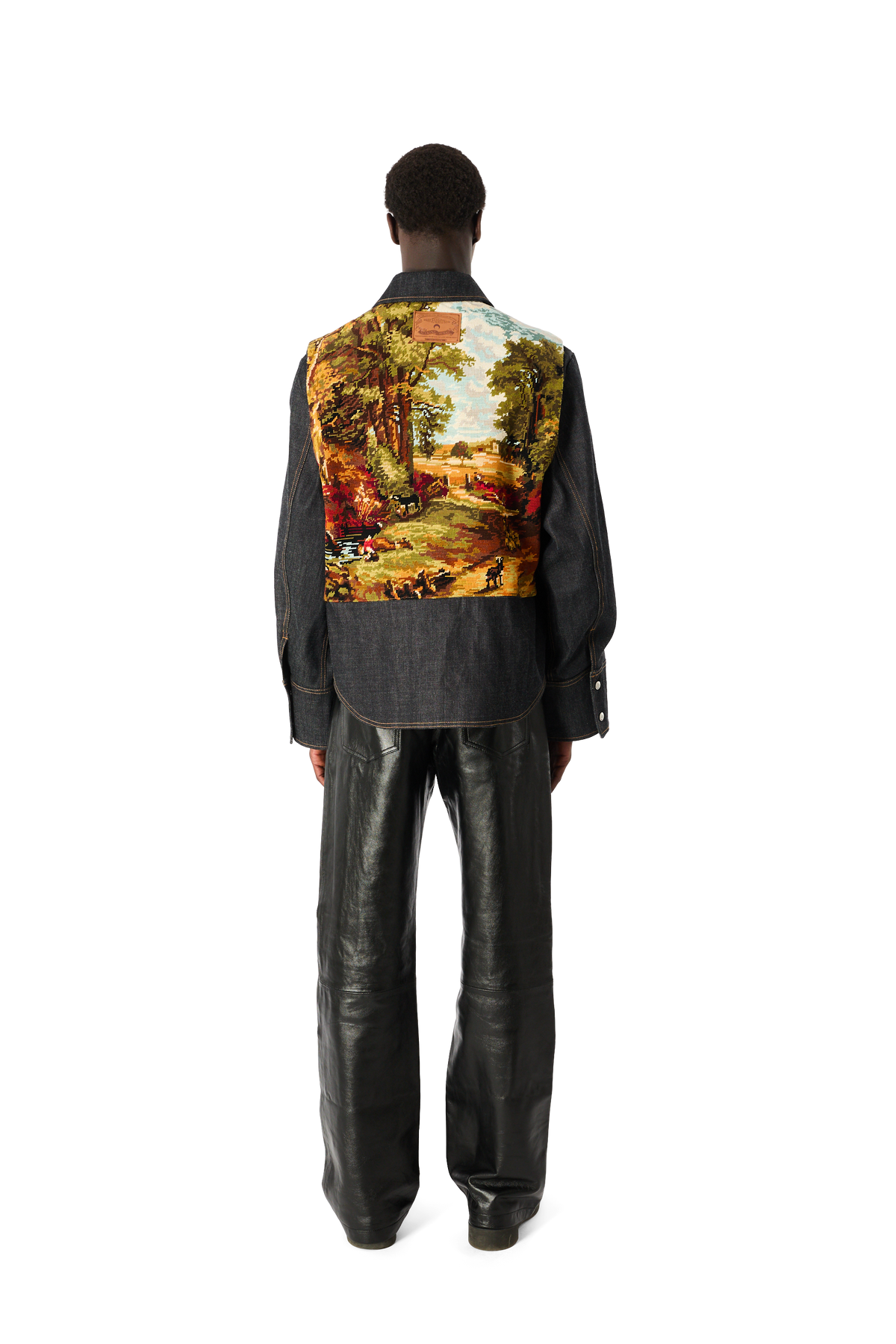 UPC CANEVAS RAW DENIM BLOUSON, image 7 of 10