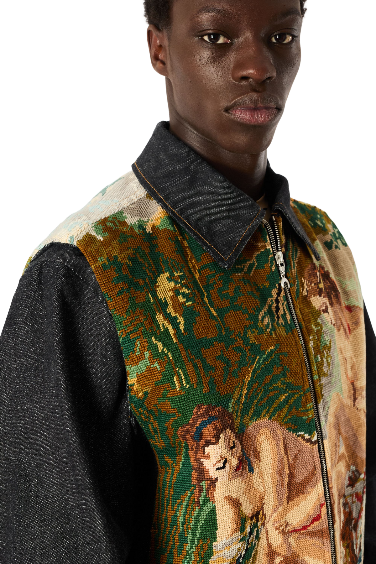 UPC CANEVAS RAW DENIM BLOUSON, image 8 of 10