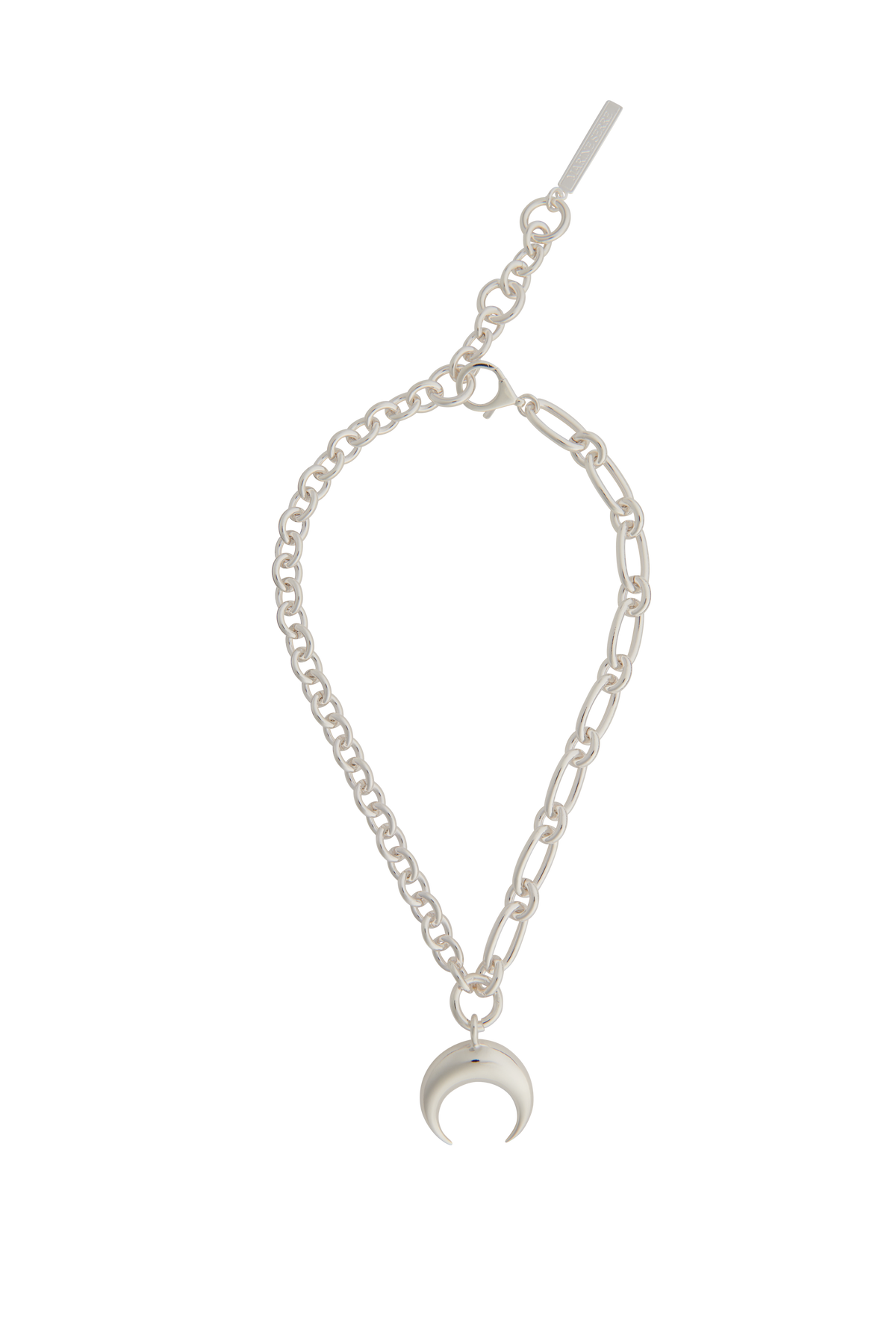 Upcycled Silver Plated Moon Charms Necklace