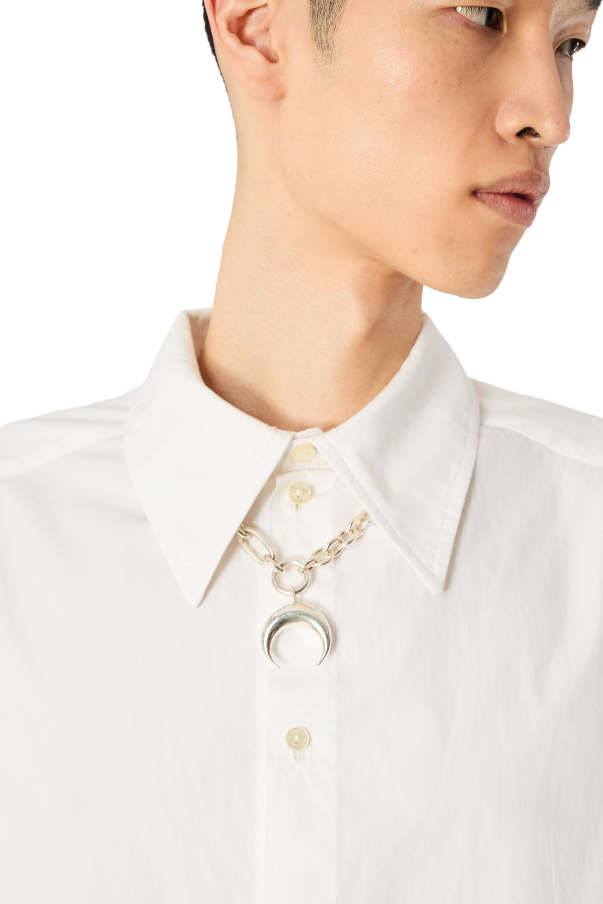 Upcycled Silver Plated Moon Charms Necklace