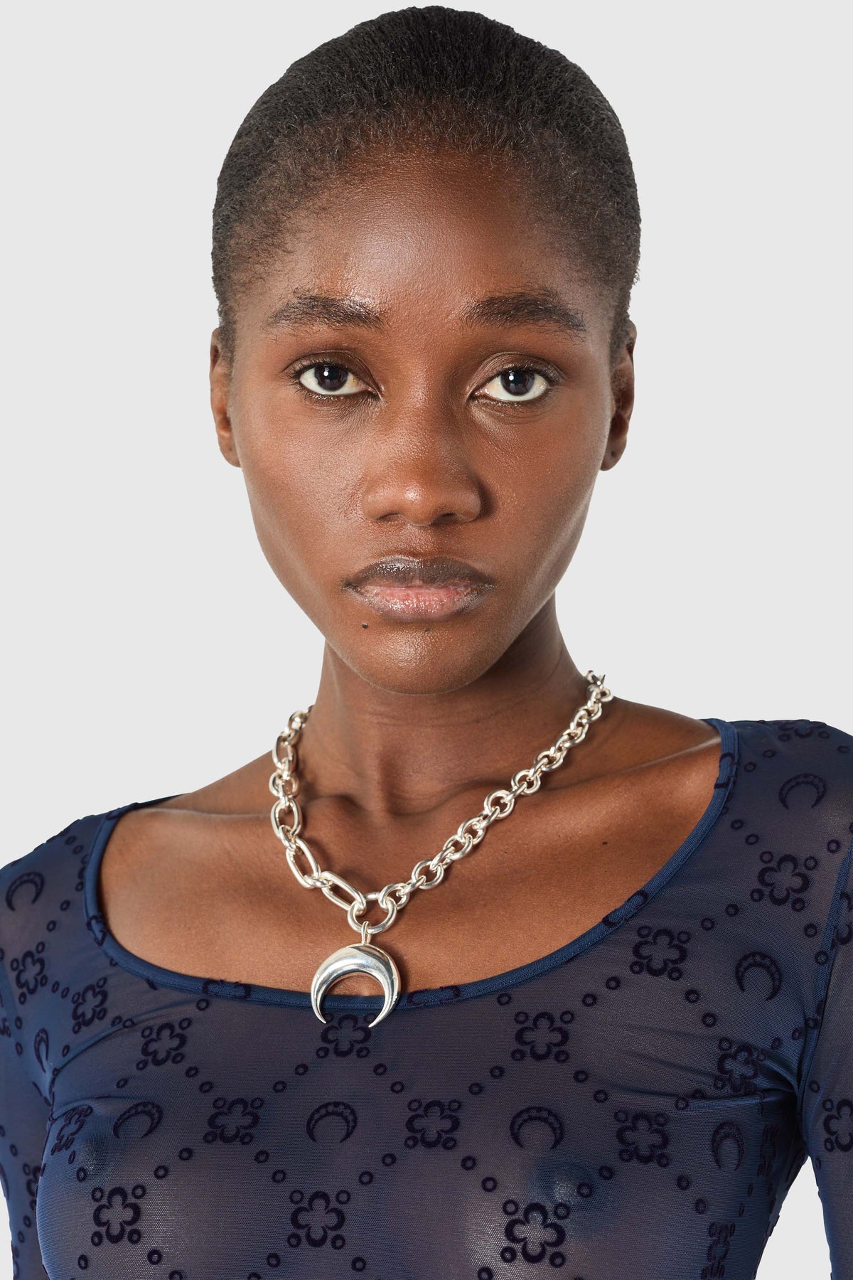 Upcycled Silver Plated Moon Charms Necklace