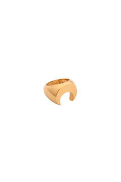 Regenerated Gold Plated Moon Ring