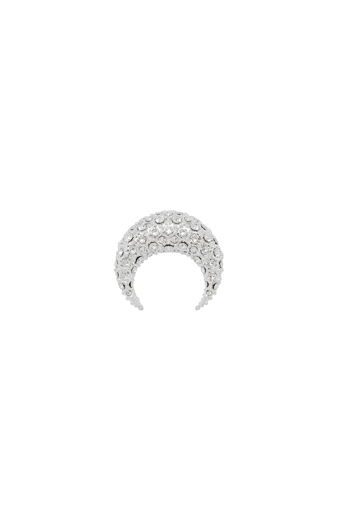 BOUCLE D’OREILLE CLOU MOON PLAQUÉE ARGENT AVEC CRISTAL SWAROVSKI
